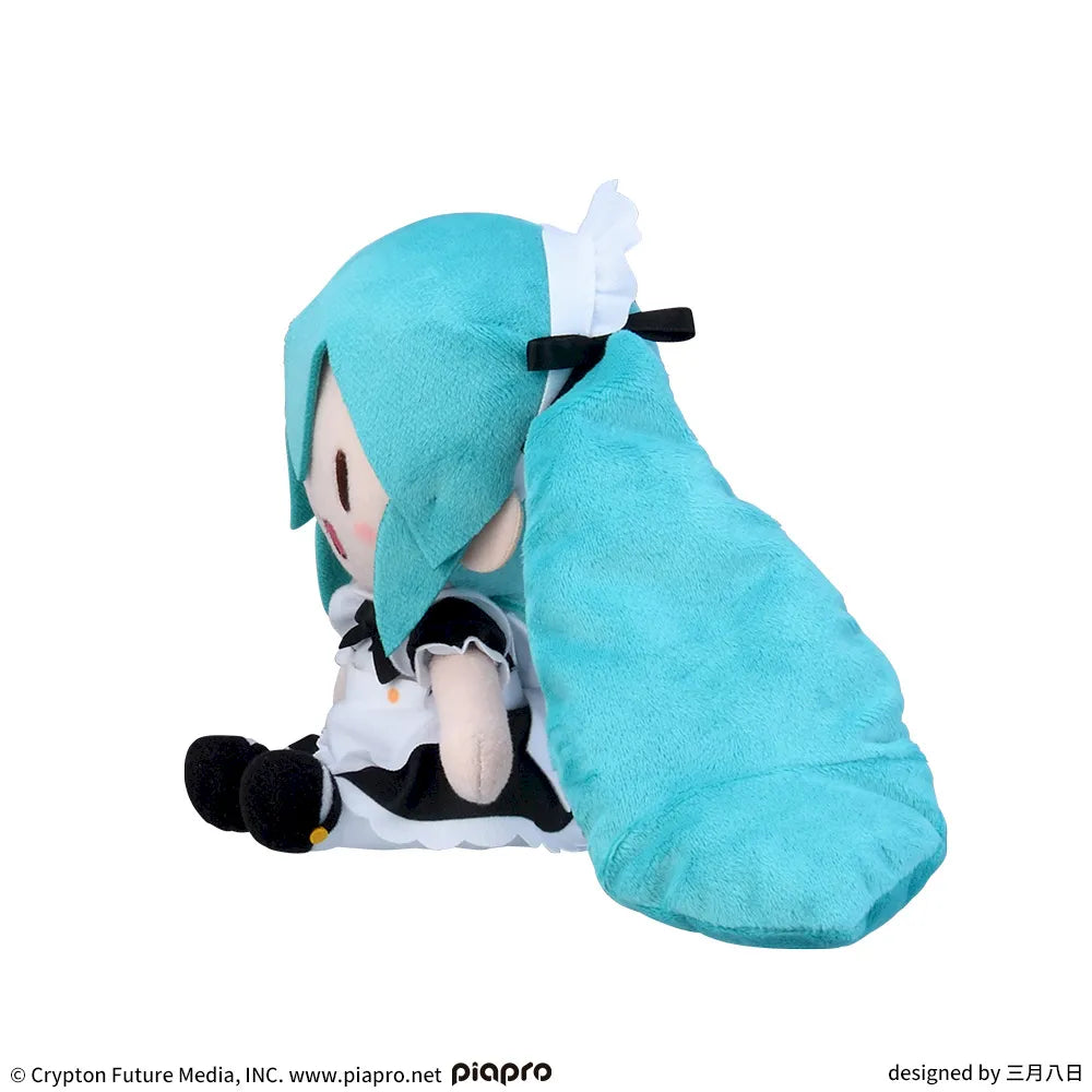 Hatsune Miku Series Fuwapuchi Mini Plush Toy Hatsune Miku Maid Ver.