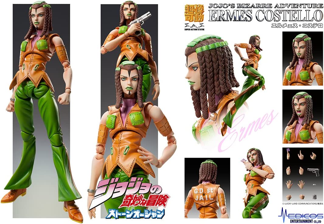Super Action Statue - JoJo's Bizarre Adventure PartVI 73. Hermes Costello (Hirohiko Araki Specified Color)