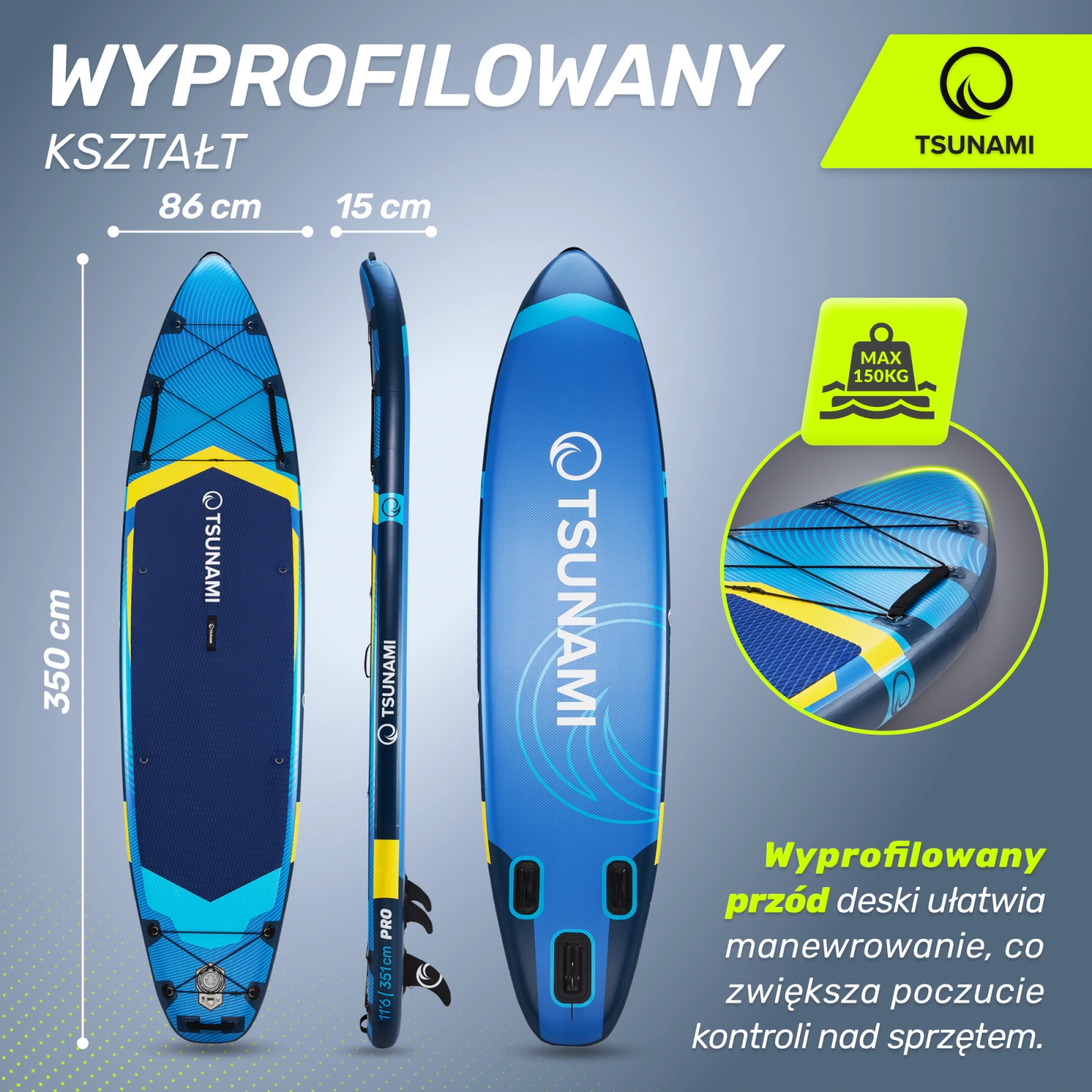 deska SUP pompowana do plywania