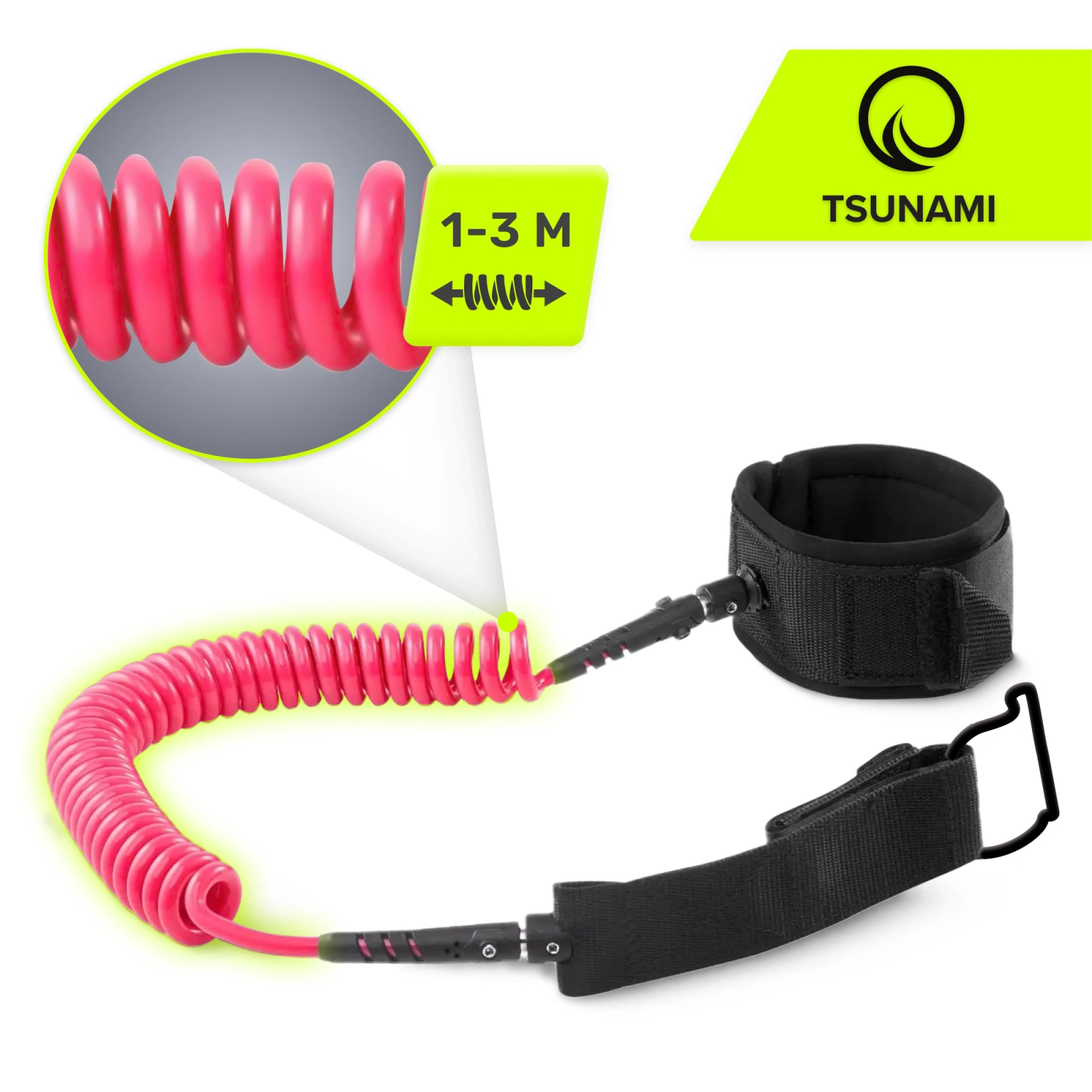 leash linka zabezpieczajaca do deski sup rozowa
