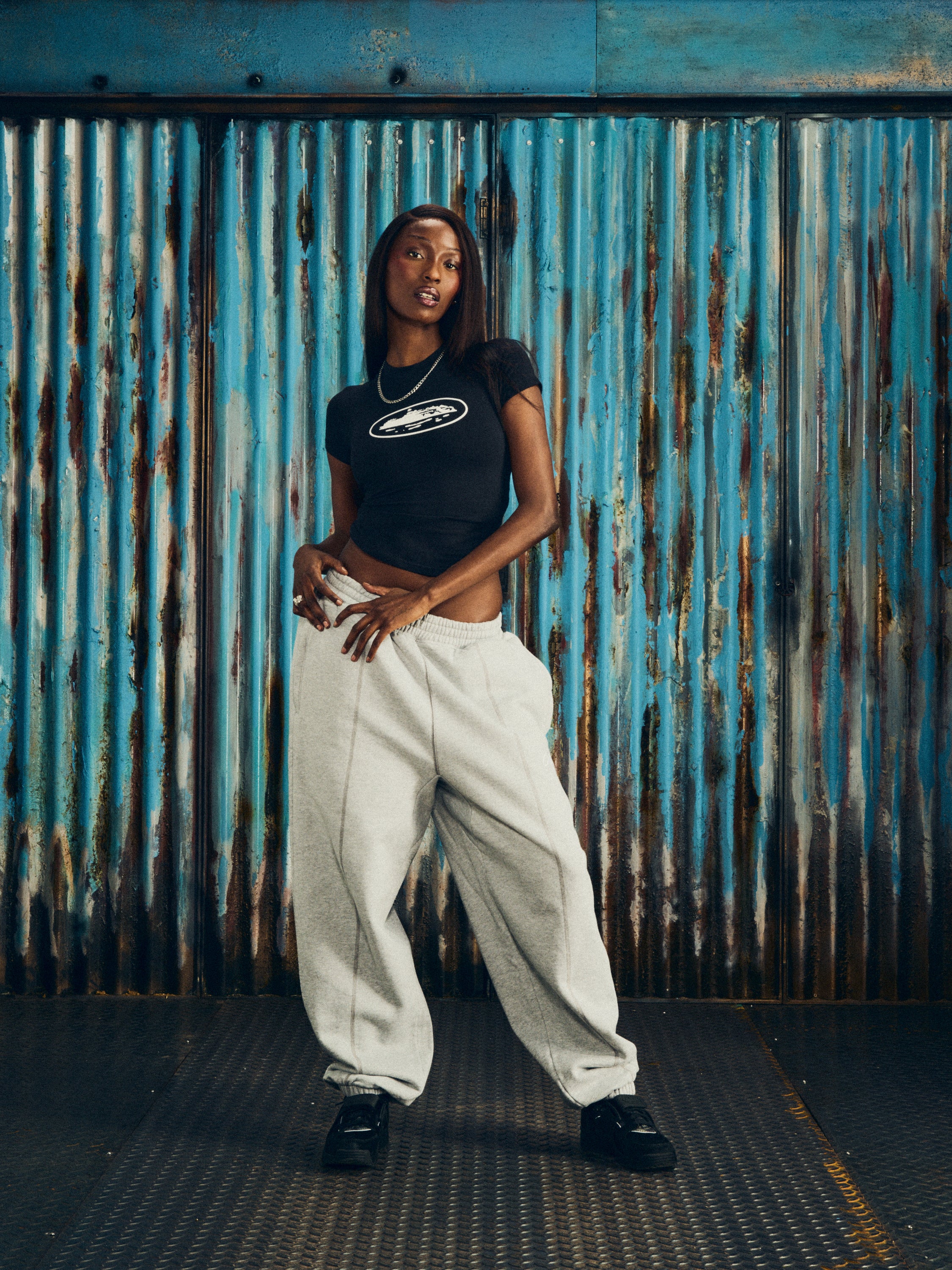 WMNS ALCATRAZ BABY TOP [BLACK & YELLOW]