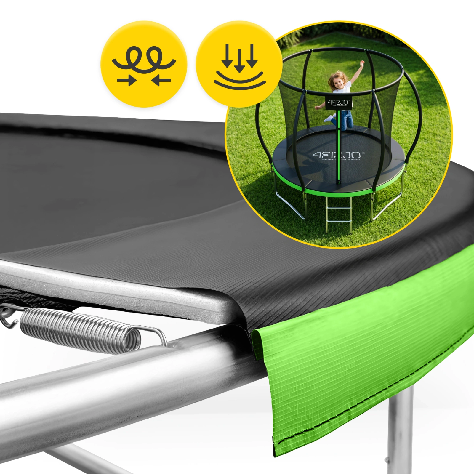 trampolina dla dzieci ogrodowa bezpieczna