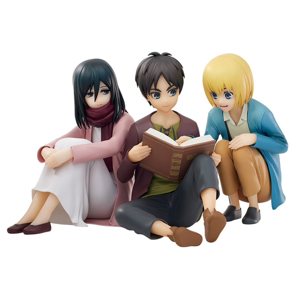 Attack on Titan The Rumbling Ellen & Mikasa & Armin Figure - The World Outside the Walls [Ichiban-Kuji Prize A]