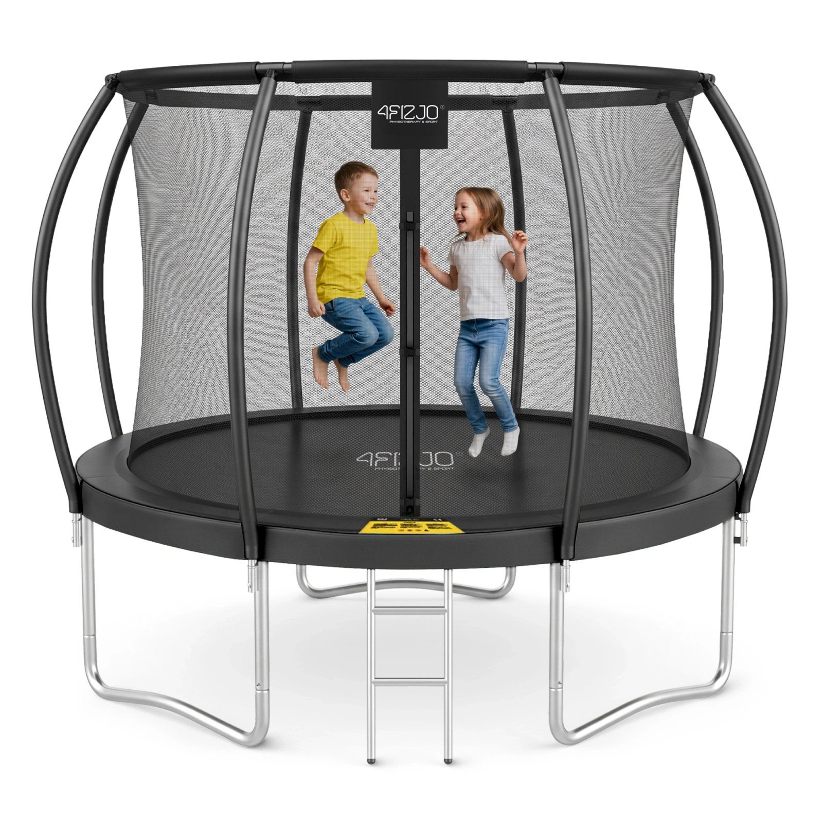 trampolina ogrodowa, trampolina dla dzieci, trampolina 4fizaro, trampolina 10 FT, trampolina 305 cm, bezpieczna trampolina, trampolina z siatką, trampolina ogrodowa PRO, aktywność na świeżym powietrzu, batut ogrodowy, trampolina z drabinką, trampolina 150 kg, sprzęt sportowy do ogrodu, zabawa w ogrodzie, trampolina dla całej rodziny, rozwój motoryki dzieci, ćwiczenia na trampolinie, stabilna trampolina, odporna na UV, montaż trampoliny