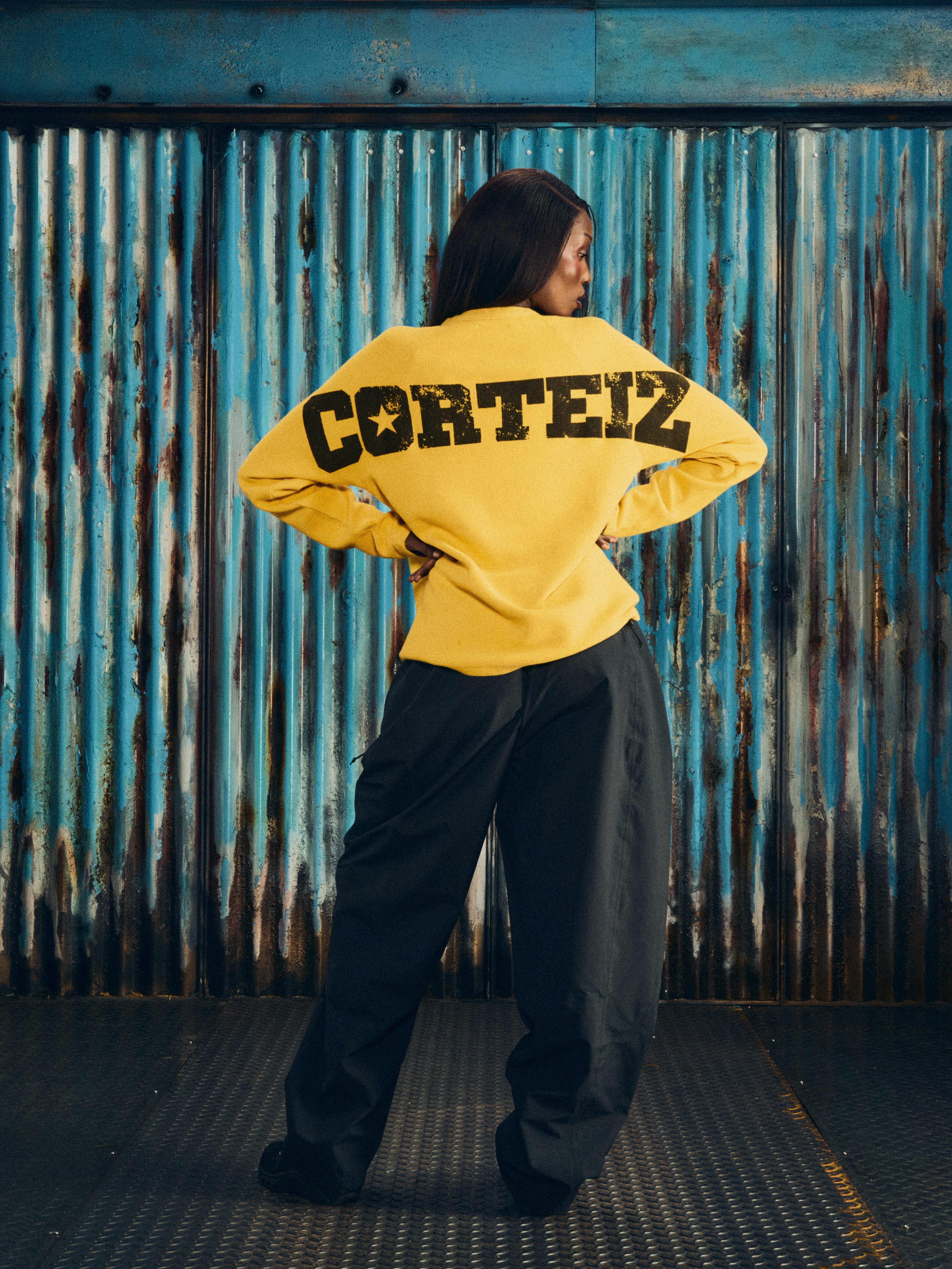 STAR RAGLAN WAFFLE THERMAL [YELLOW]