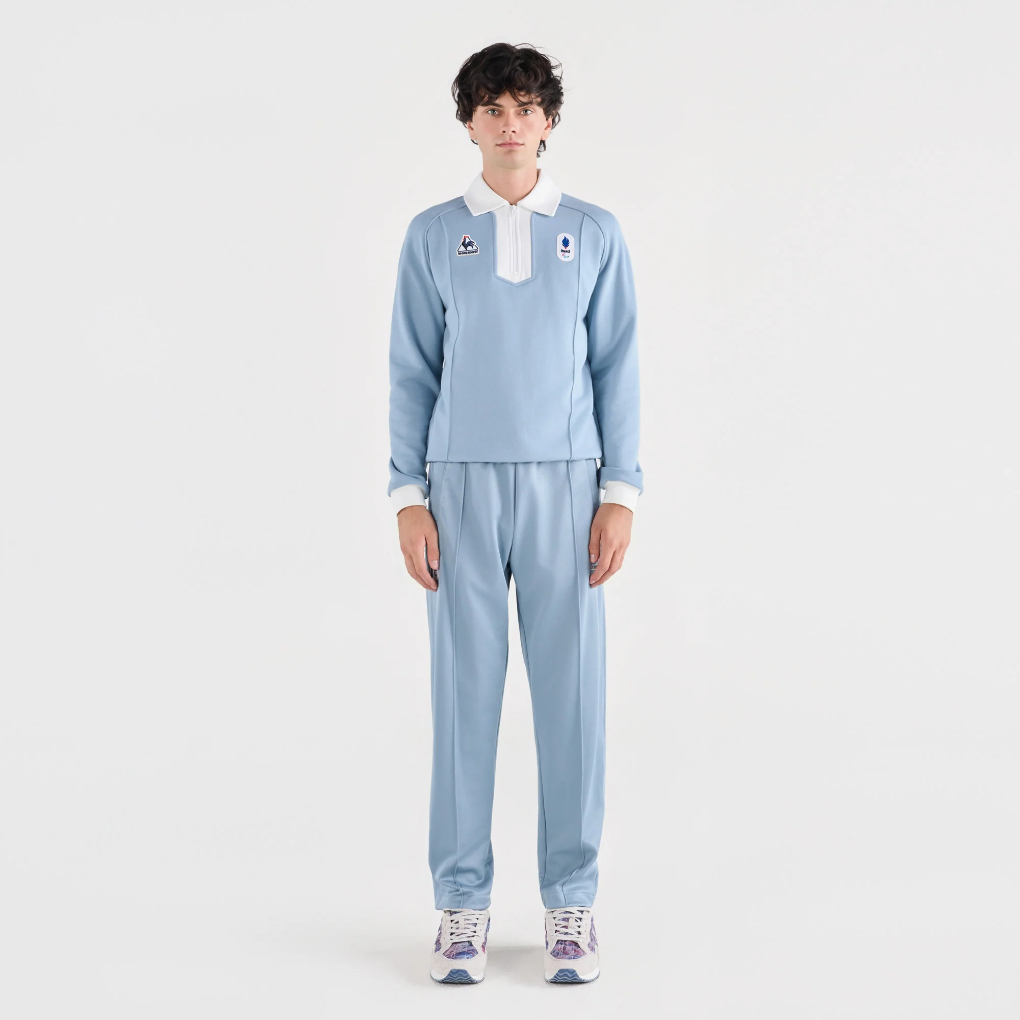 French Paralympic TeamMen's Retro Paralympic Zip-Up Sweatshirt                MEN'S SIZE GUIDE