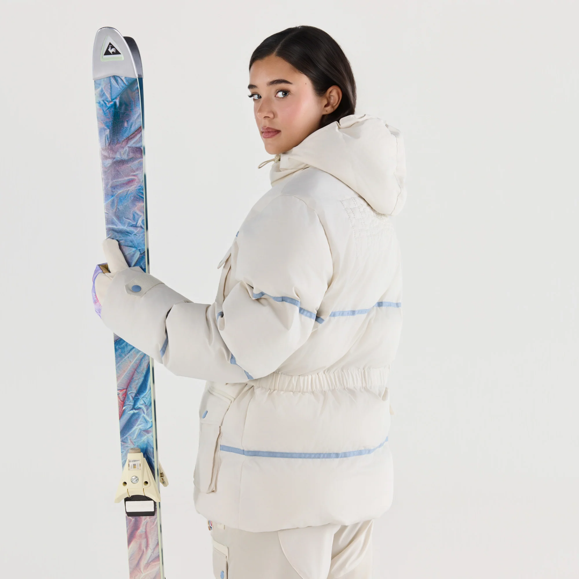 French Olympic TeamUnisex Water-Repellent Saharan Puffer Jacket with Hood                MEN'S SIZE GUIDE