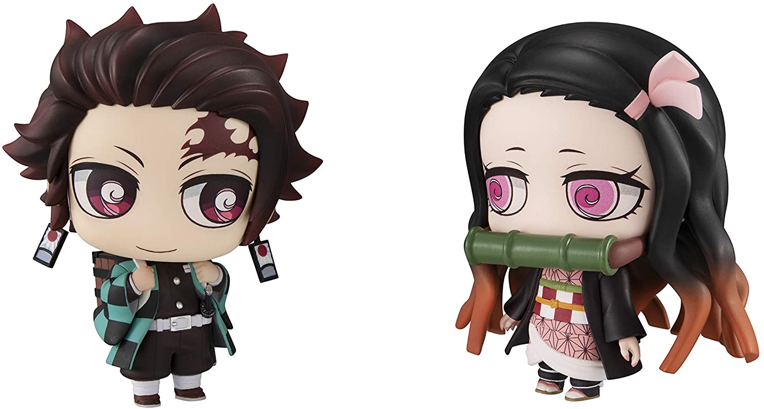 Chimi Mega Buddy Series! Demon Slayer: Kimetsu no Yaiba Tanjiro & Nezuko Nakayoshi Kyoudai Set