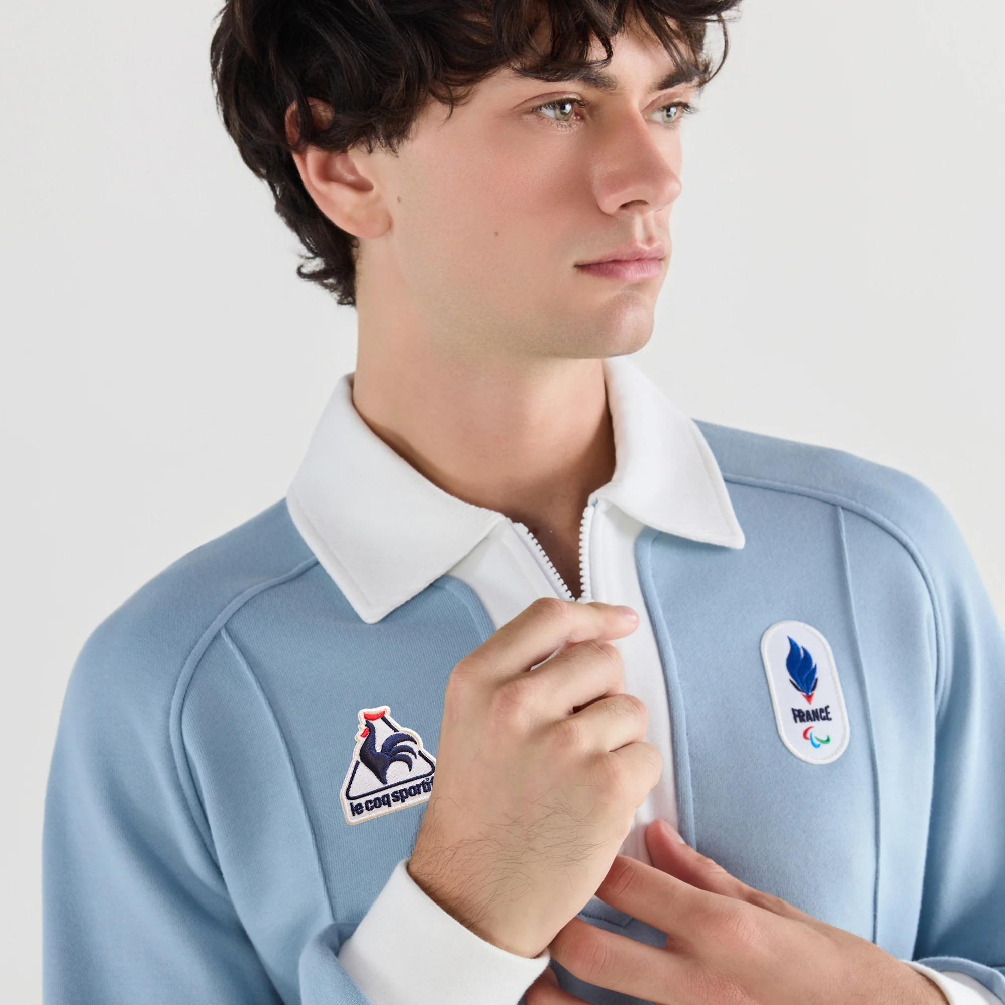 French Paralympic TeamMen's Retro Paralympic Zip-Up Sweatshirt                MEN'S SIZE GUIDE