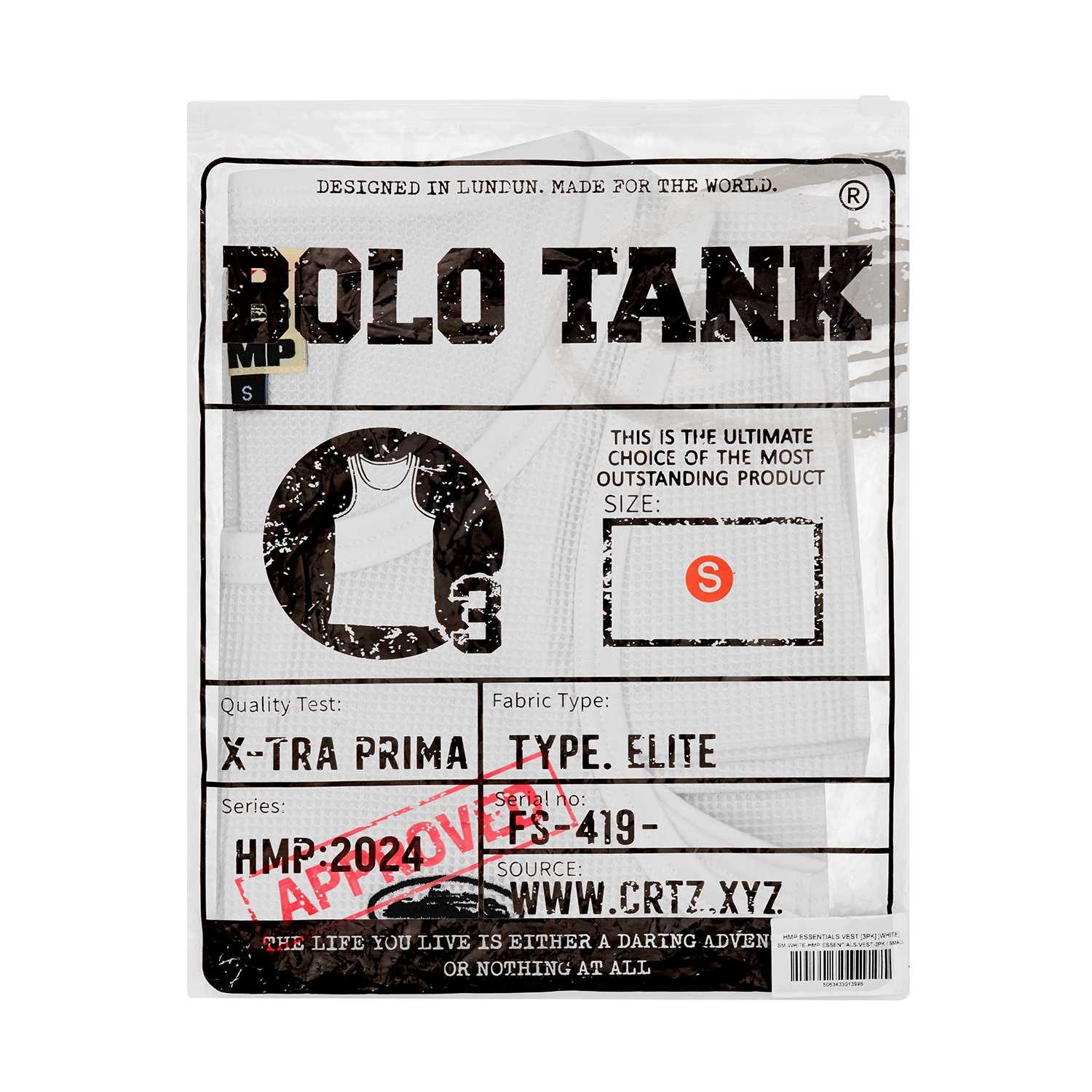 HMP ESSENTIALS TANK TOP [3PK] [BLACK]