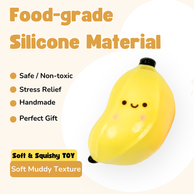 Banana Baby Soft Muddy Texture Taba Squishy Toy