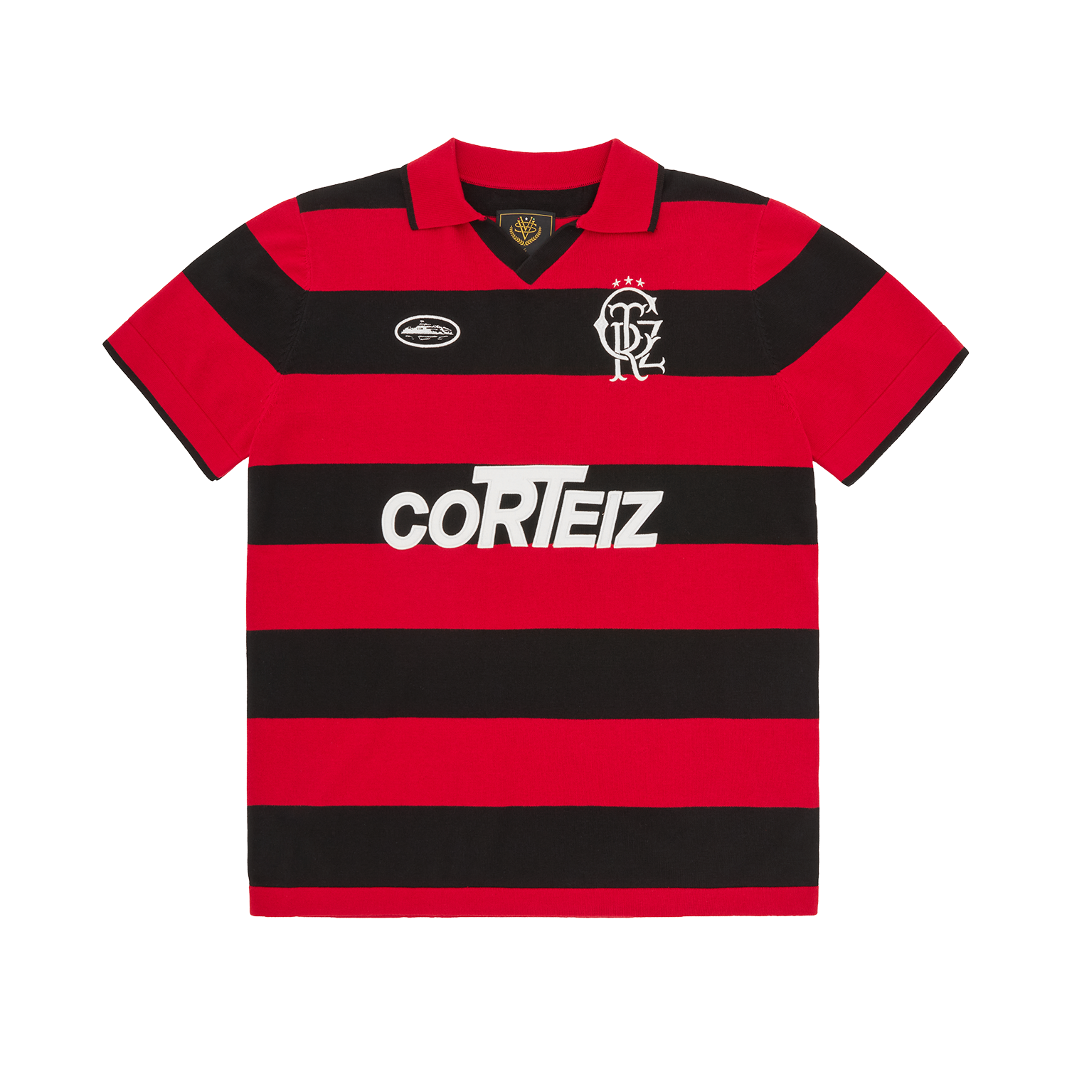 STRIPED KNIT JERSEY [BLACK]