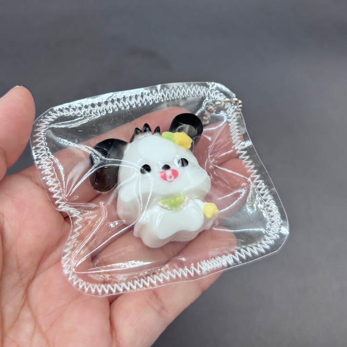 Cute mini puppy keychain taba squishy (choose)