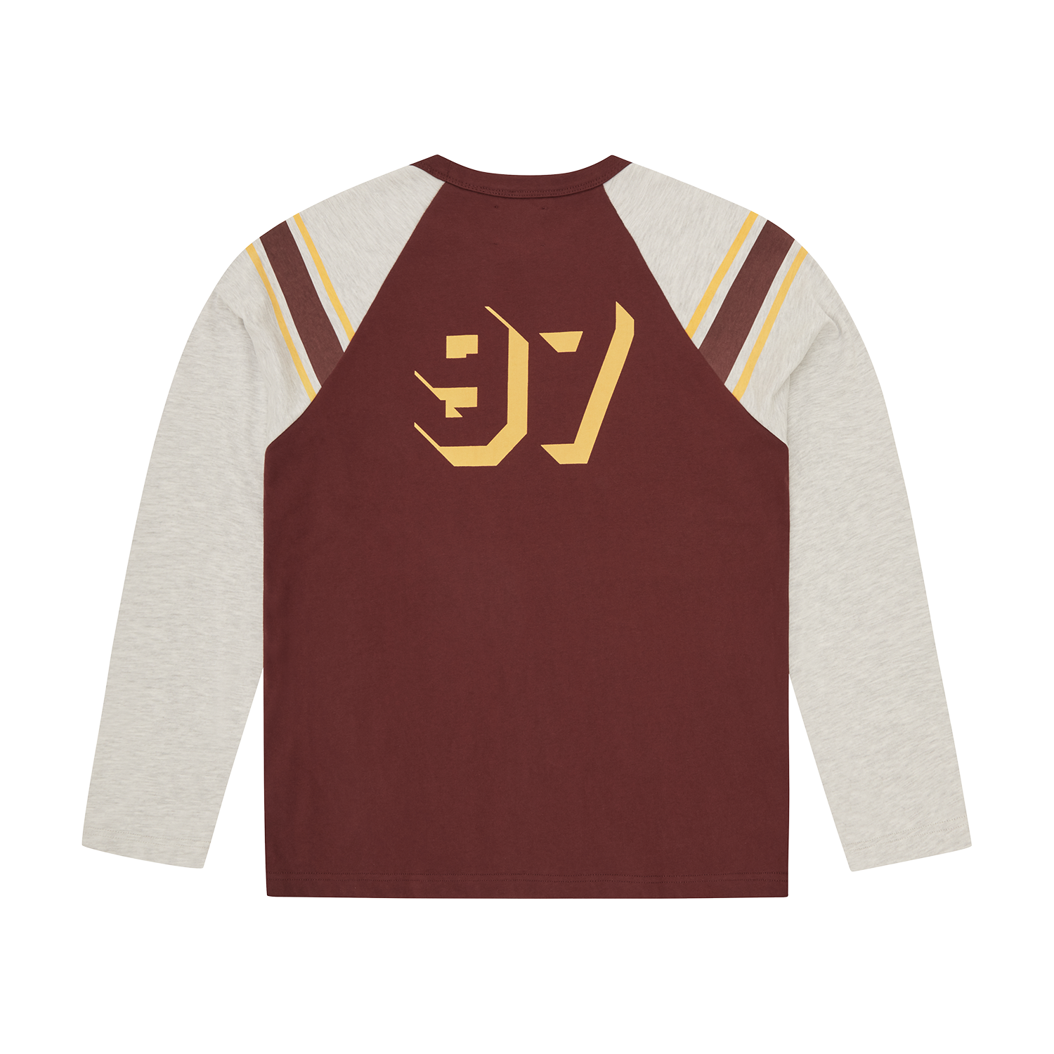 97 HEAVYWEIGHT RAGLAN LS [BURGUNDY]