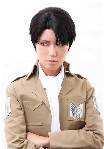 ”Attack on Titan” Levi Ackerman style cosplay wig