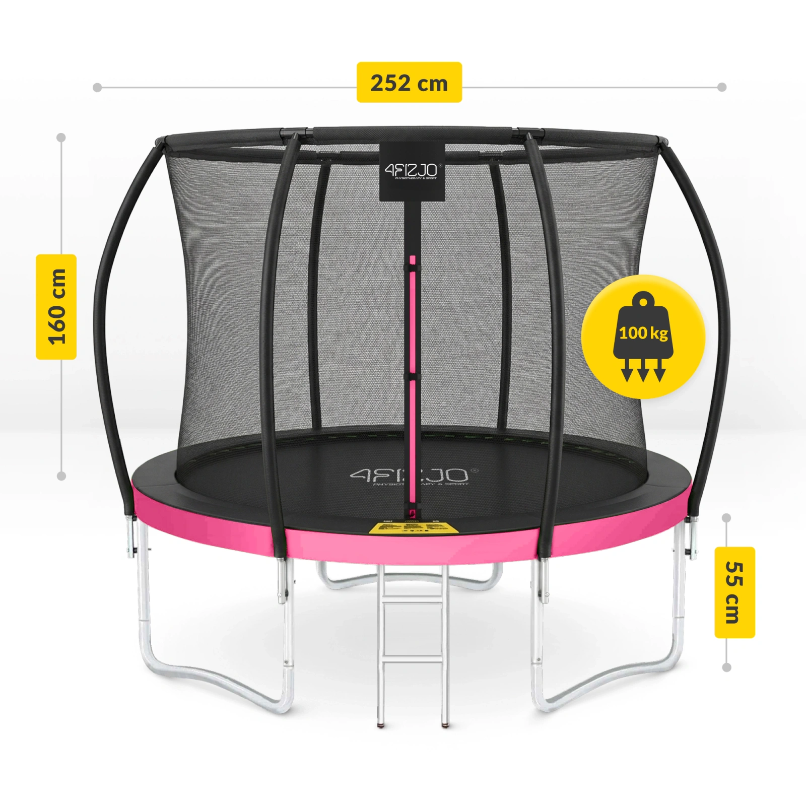 trampolina dla dzieci mala 8ft detale produktu