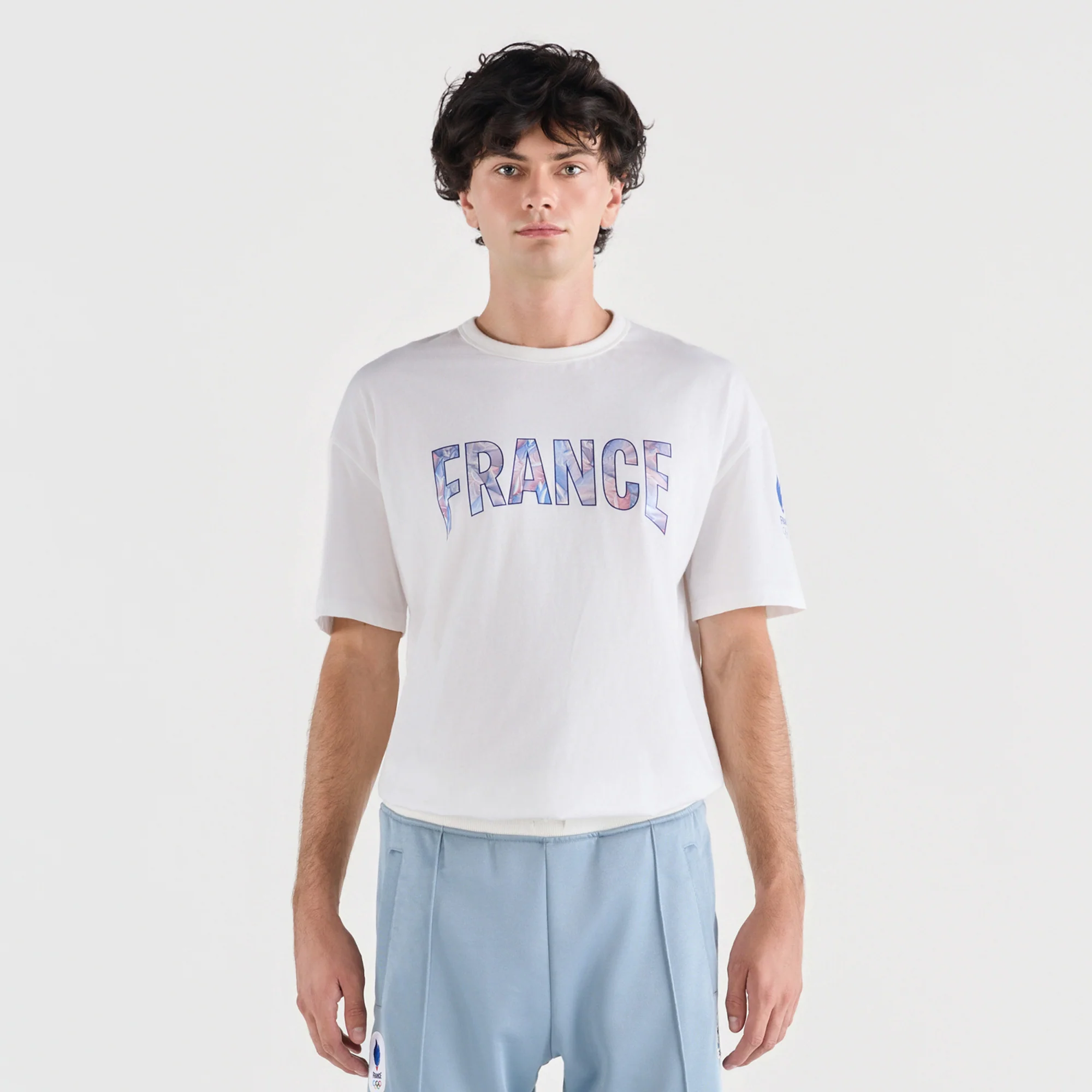 French Olympic TeamMen's Printed FRANCE T-shirt                MEN'S SIZE GUIDE