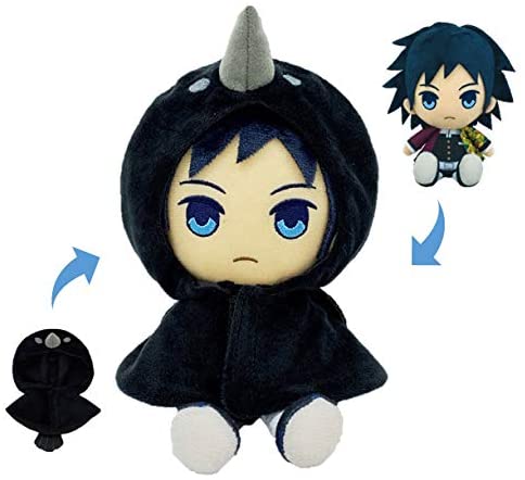 Chibi Plush UCHI-NOCO Set Demon Slayer: Kimetsu no Yaiba Giyu Tomioka Kasugai Crow Ver.