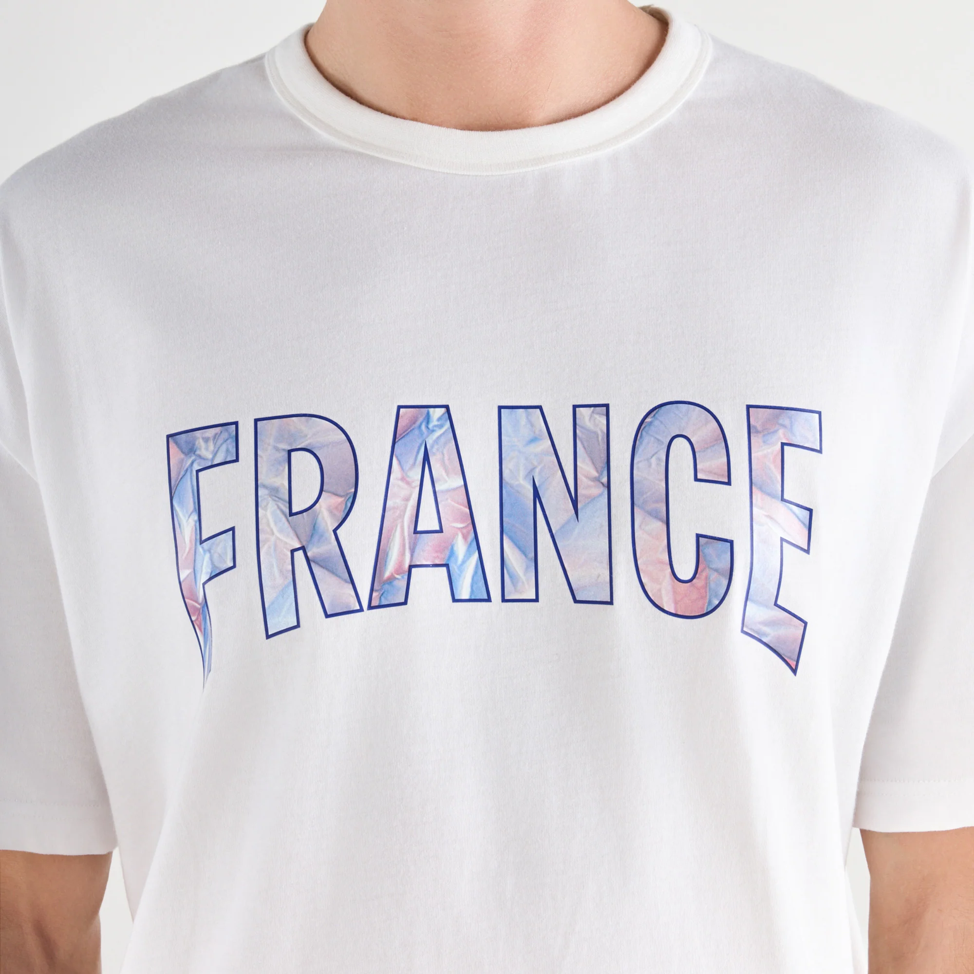French Olympic TeamMen's Printed FRANCE T-shirt                MEN'S SIZE GUIDE