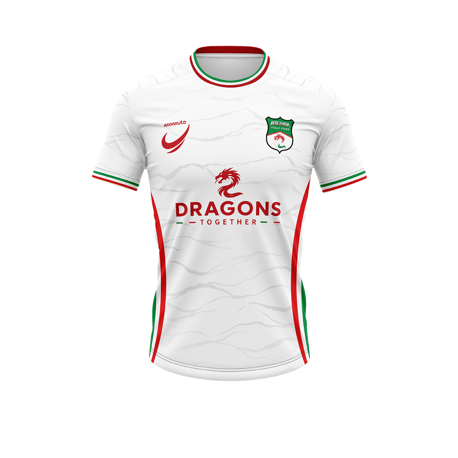 Wresham Italy Fans Custom Jersey — White