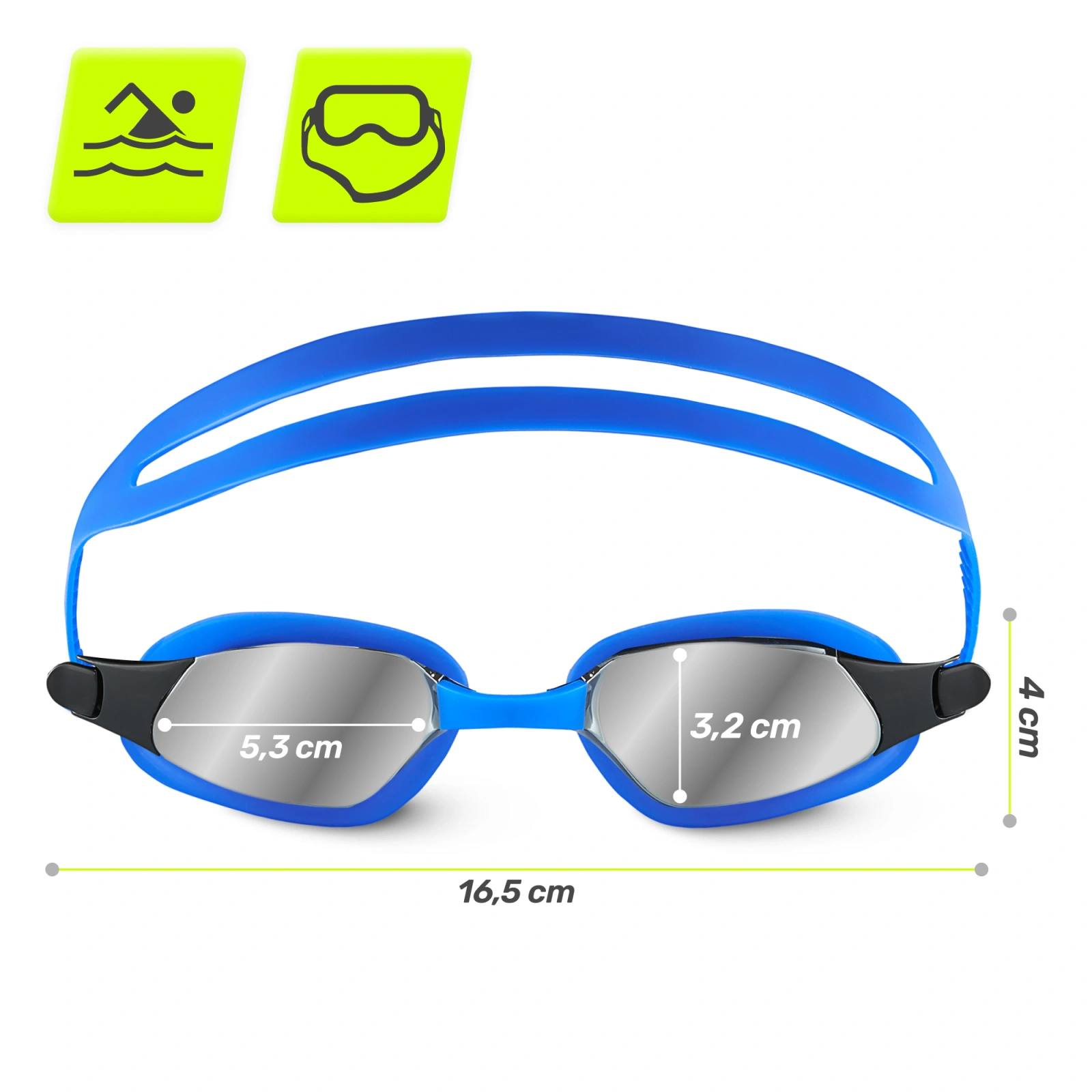 OKULARKI PŁYWACKIE DO PŁYWANIA NA BASEN SPORTOWE OKULARY 