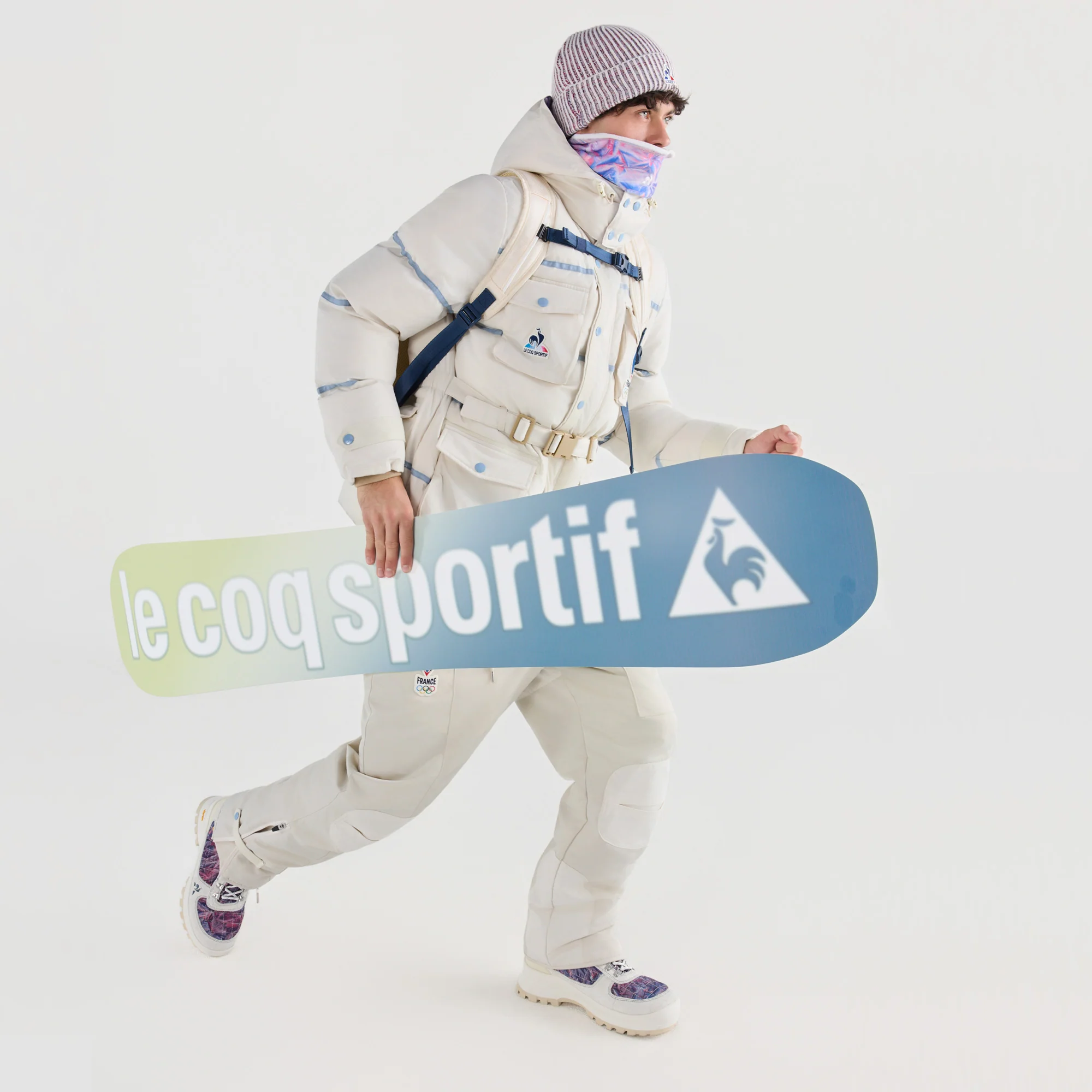 French Olympic TeamUnisex Water-Repellent Saharan Puffer Jacket with Hood                MEN'S SIZE GUIDE