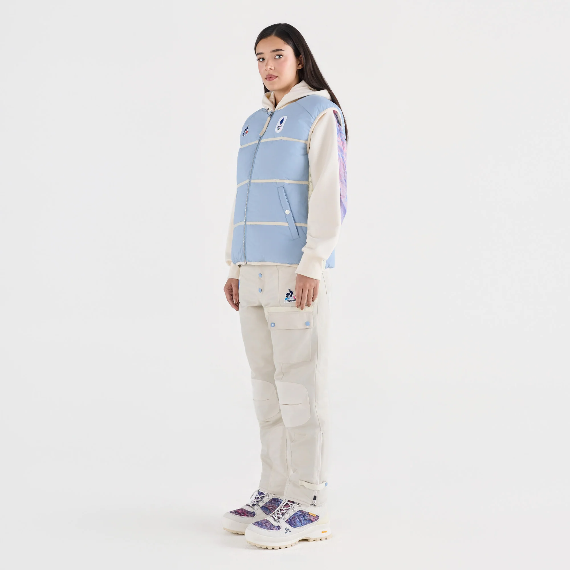 French Olympic TeamUnisex Water-Repellent Sleeveless Puffer Jacket                MEN'S SIZE GUIDE