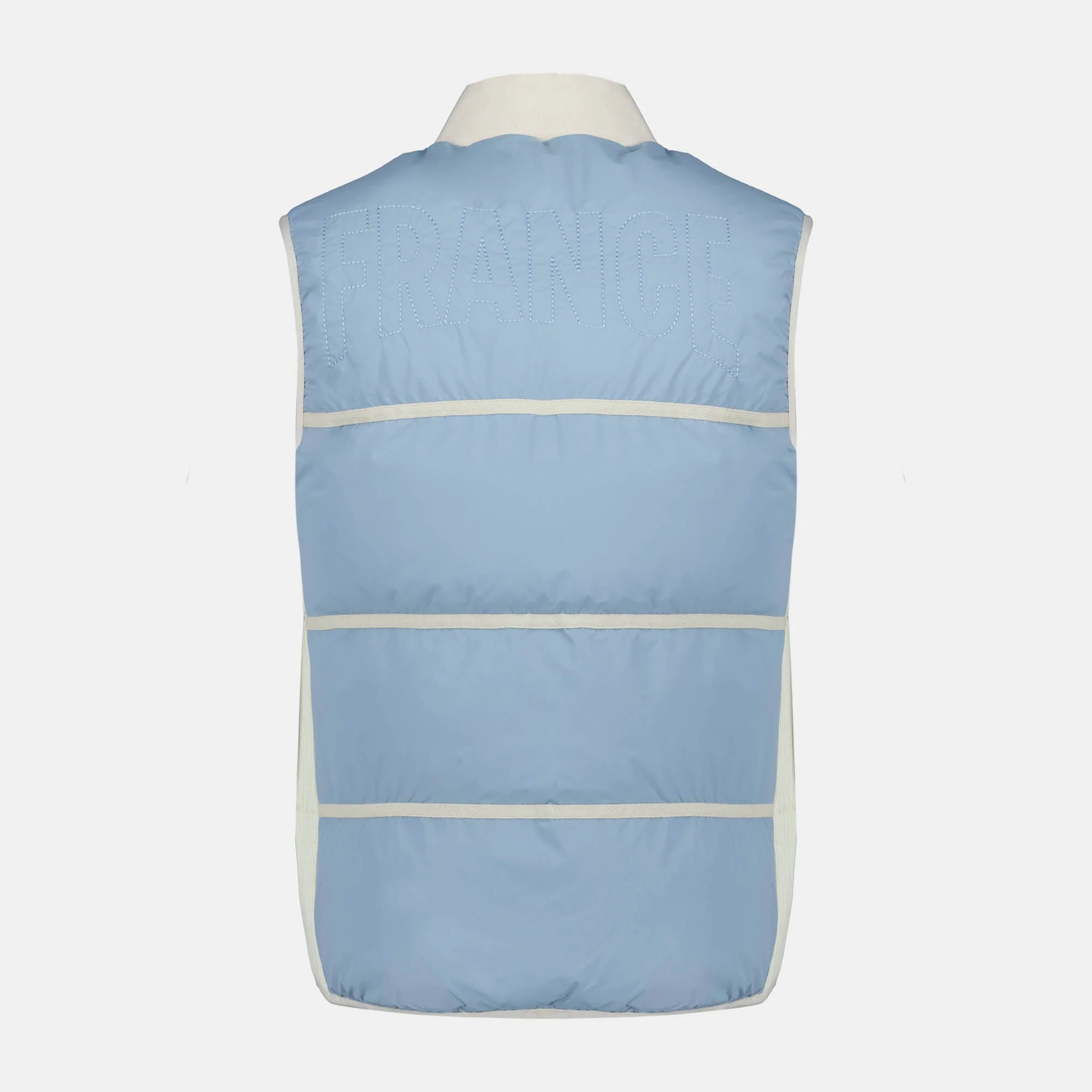 French Olympic TeamUnisex Water-Repellent Sleeveless Puffer Jacket                MEN'S SIZE GUIDE