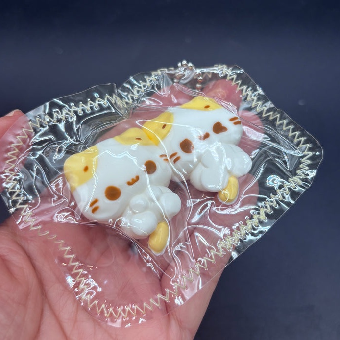 Pack of 2 mini keychain kitty twins Taba squishy toy