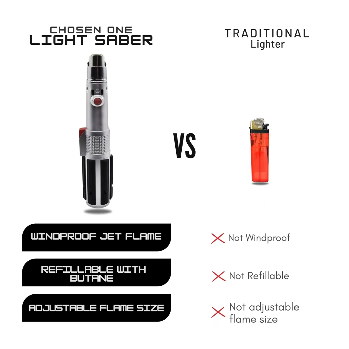 The Chosen One Lightsaber Gift Torch Lighter for Husbands