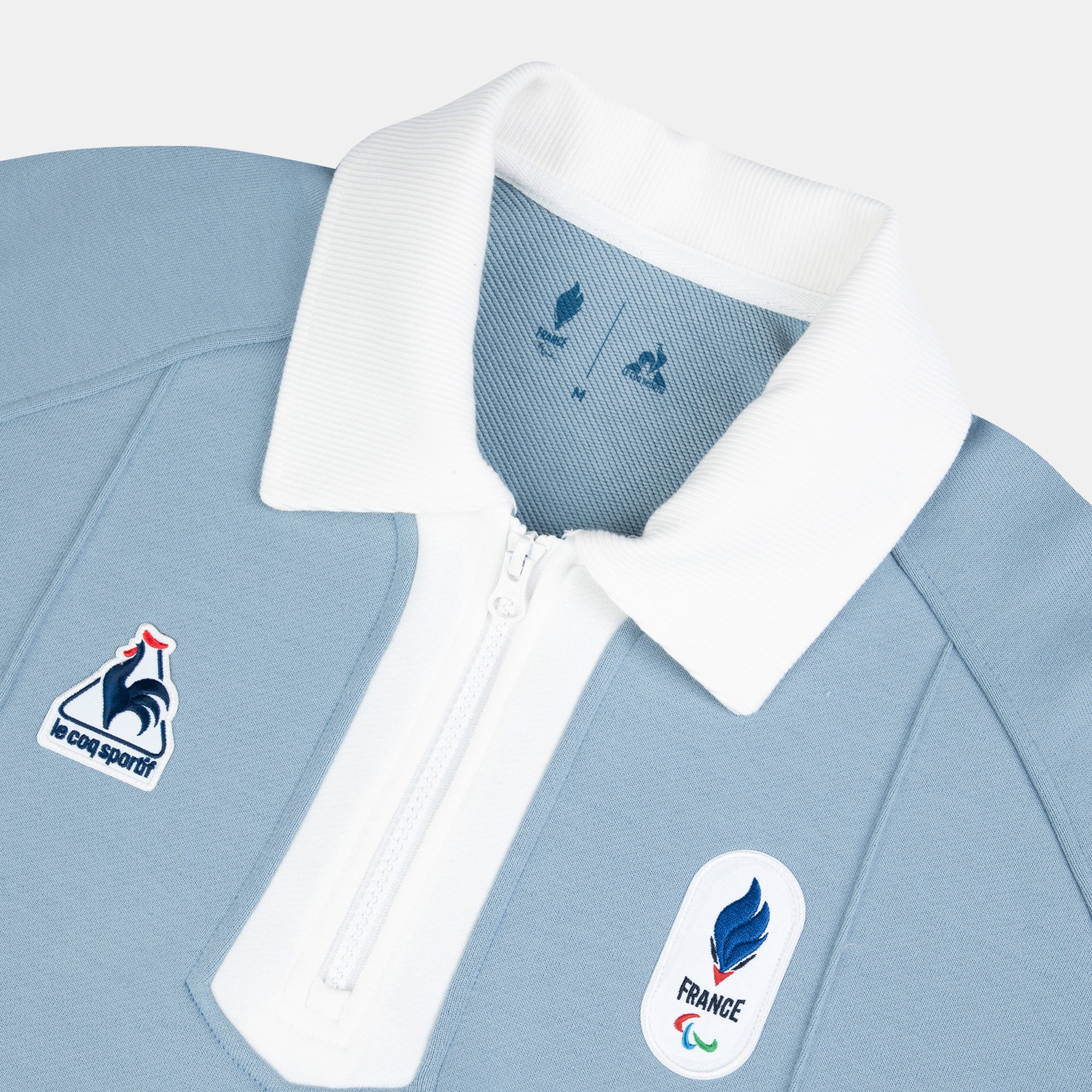 French Paralympic TeamMen's Retro Paralympic Zip-Up Sweatshirt                MEN'S SIZE GUIDE