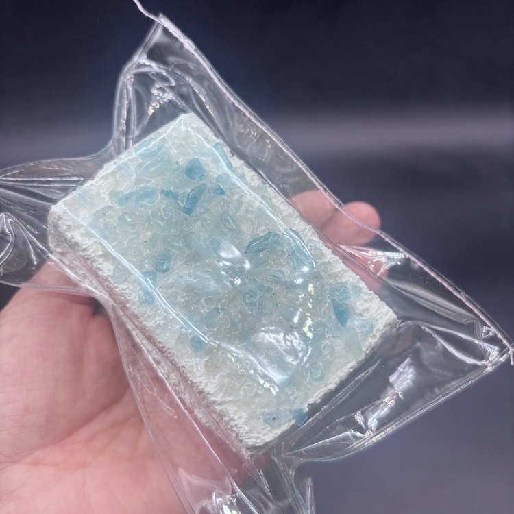 (3 colors) gemstone crunchy taba squishy cake soft