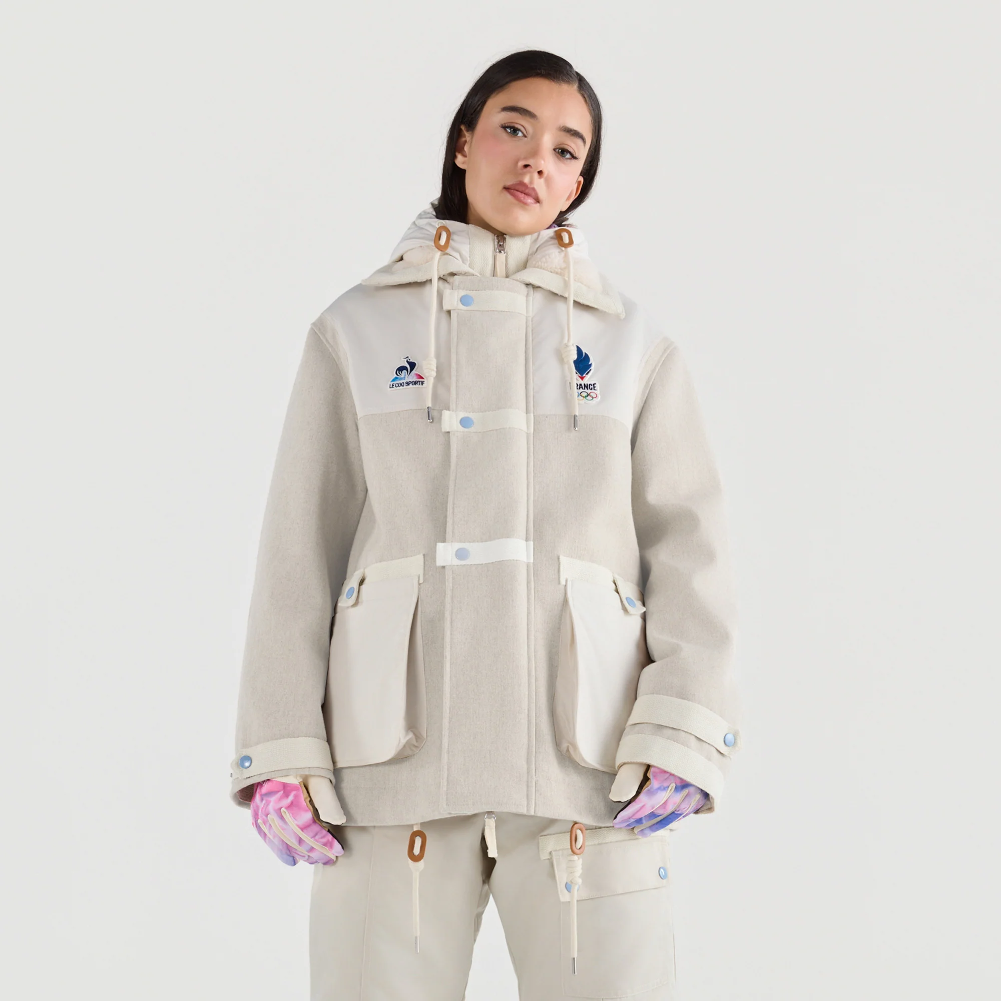 French Olympic TeamUnisex Podium coat with removable hood                MEN'S SIZE GUIDE