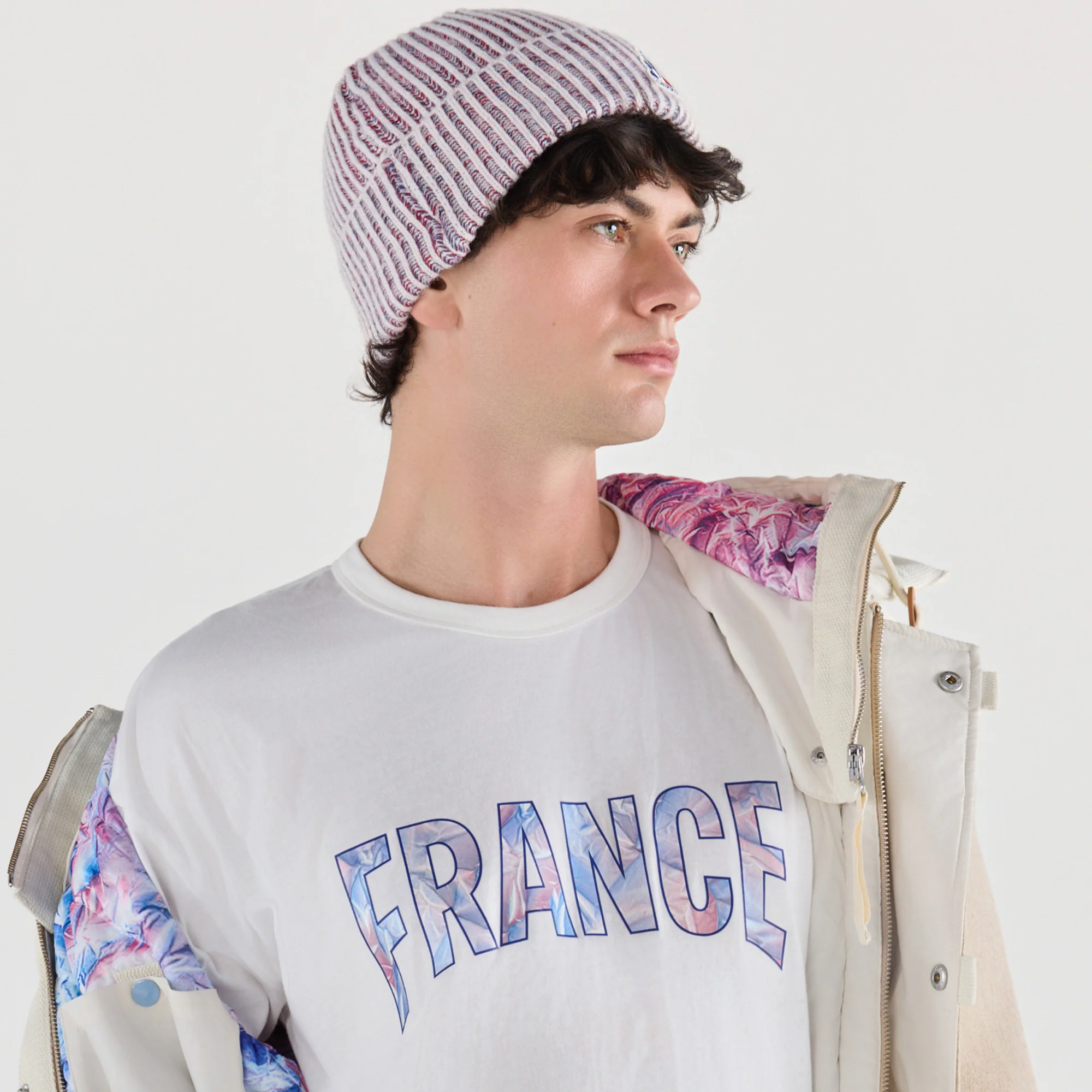 French Olympic TeamUnisex Knitted Beanie with Cuff