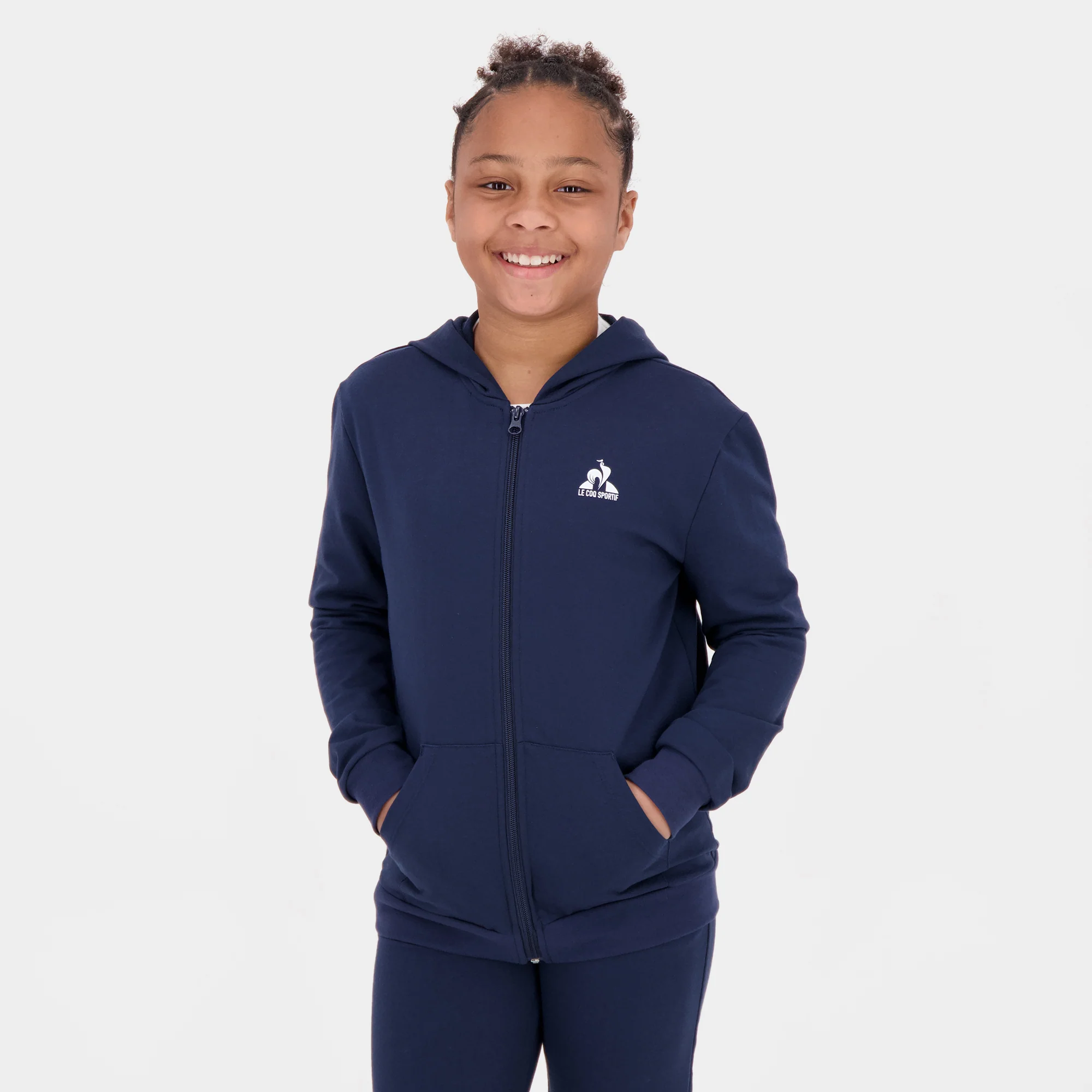 EssentielsChildren's zipped hooded sweatshirt                KIDS' SIZE GUIDE