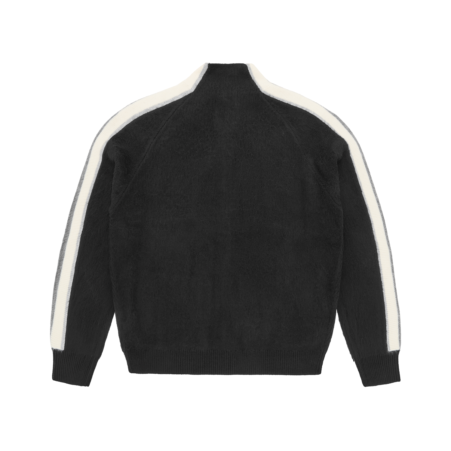 MULTI STRIPE KNIT ZIP UP [NAVY]