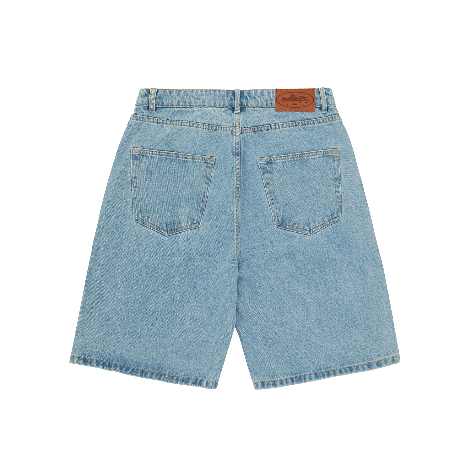 ISLAND BAGGY DENIM SHORT [WASHED BLACK]