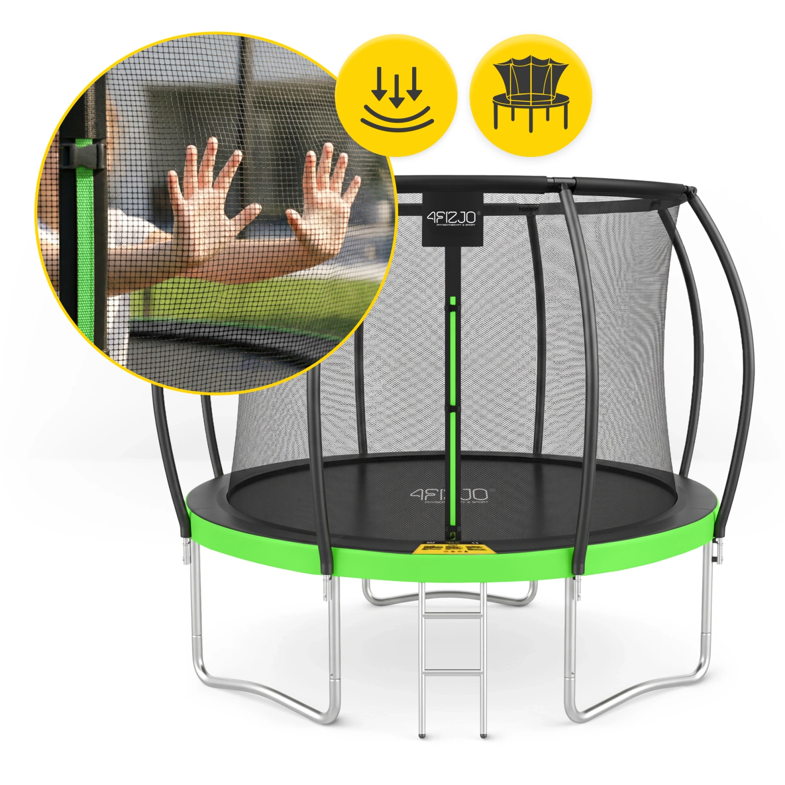 4fizaro trampolina ogrodowa z siatka wewnetrzna 312cm