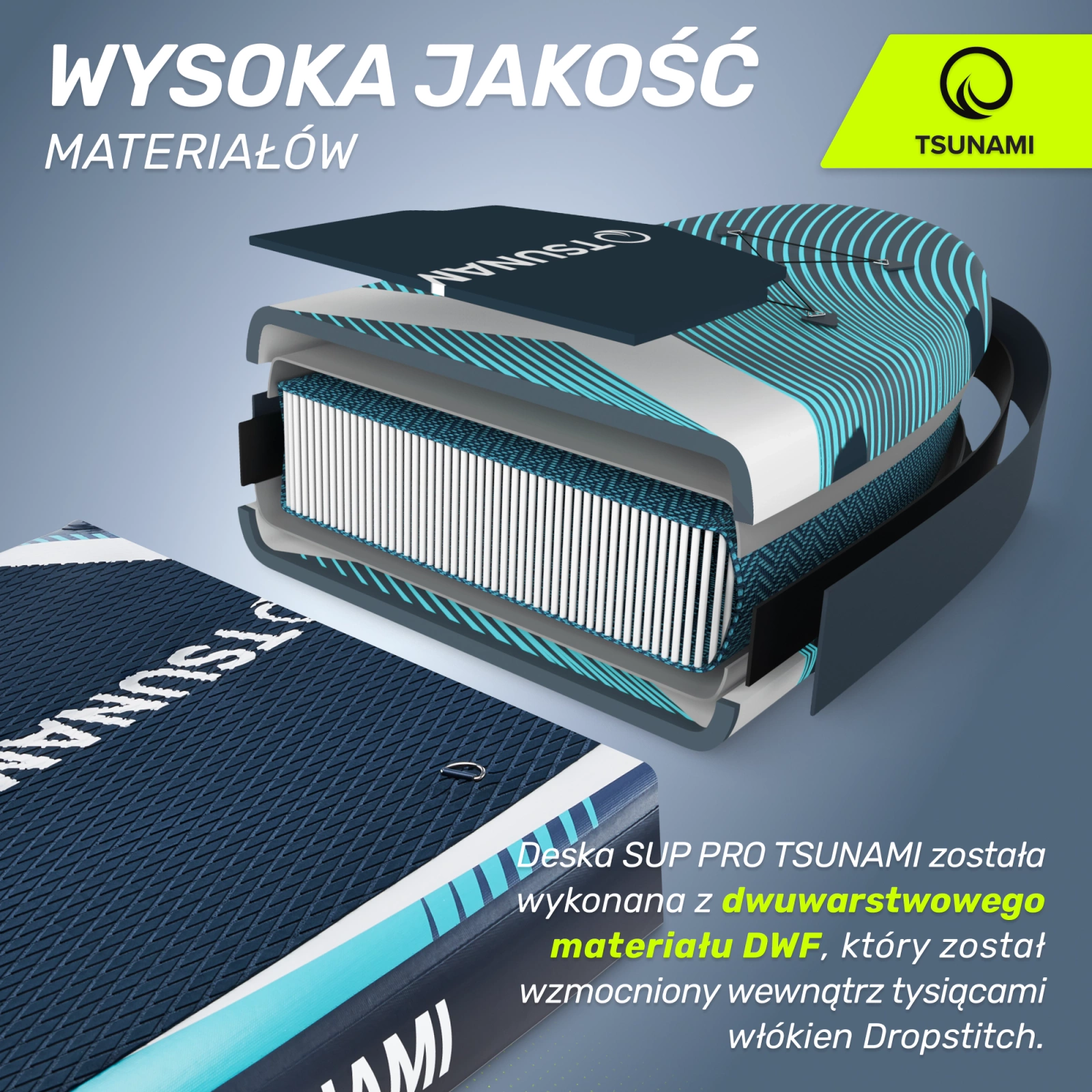 deska SUP pompowana do plywania