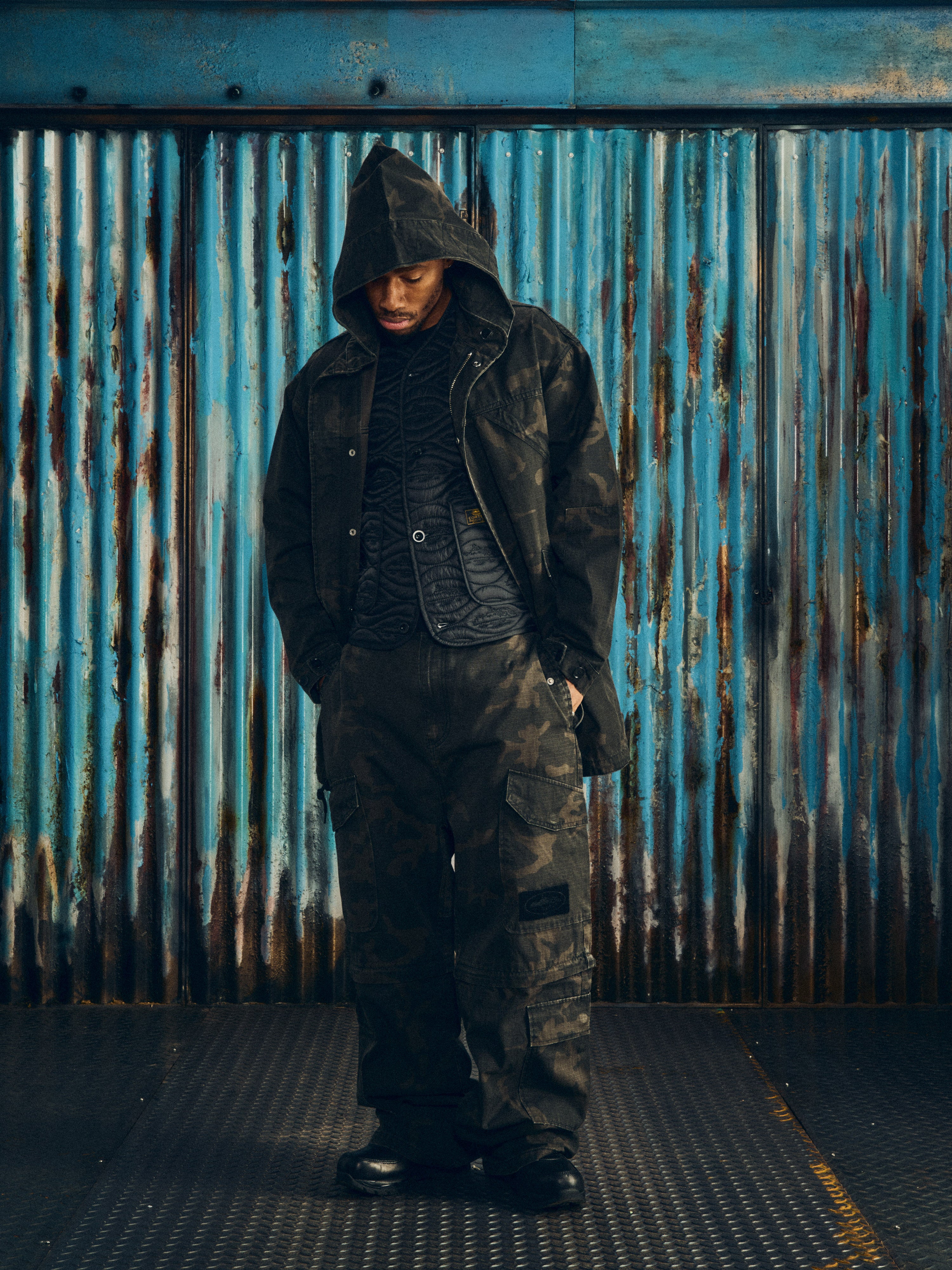 GUERILLAZ FISHTAIL PARKA [BLACK CAMO]