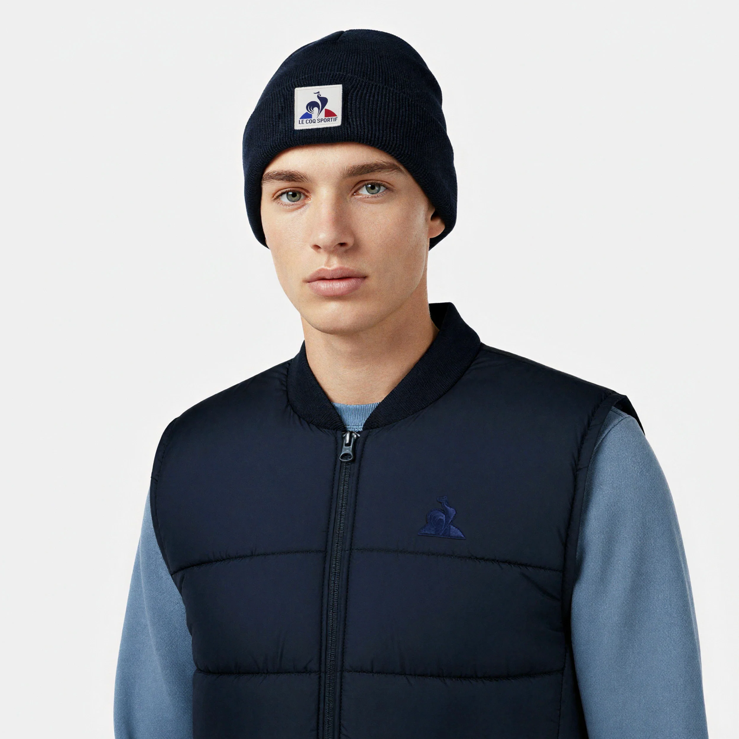 Ton sur tonMen's Sleeveless Down Jacket                MEN'S SIZE GUIDE