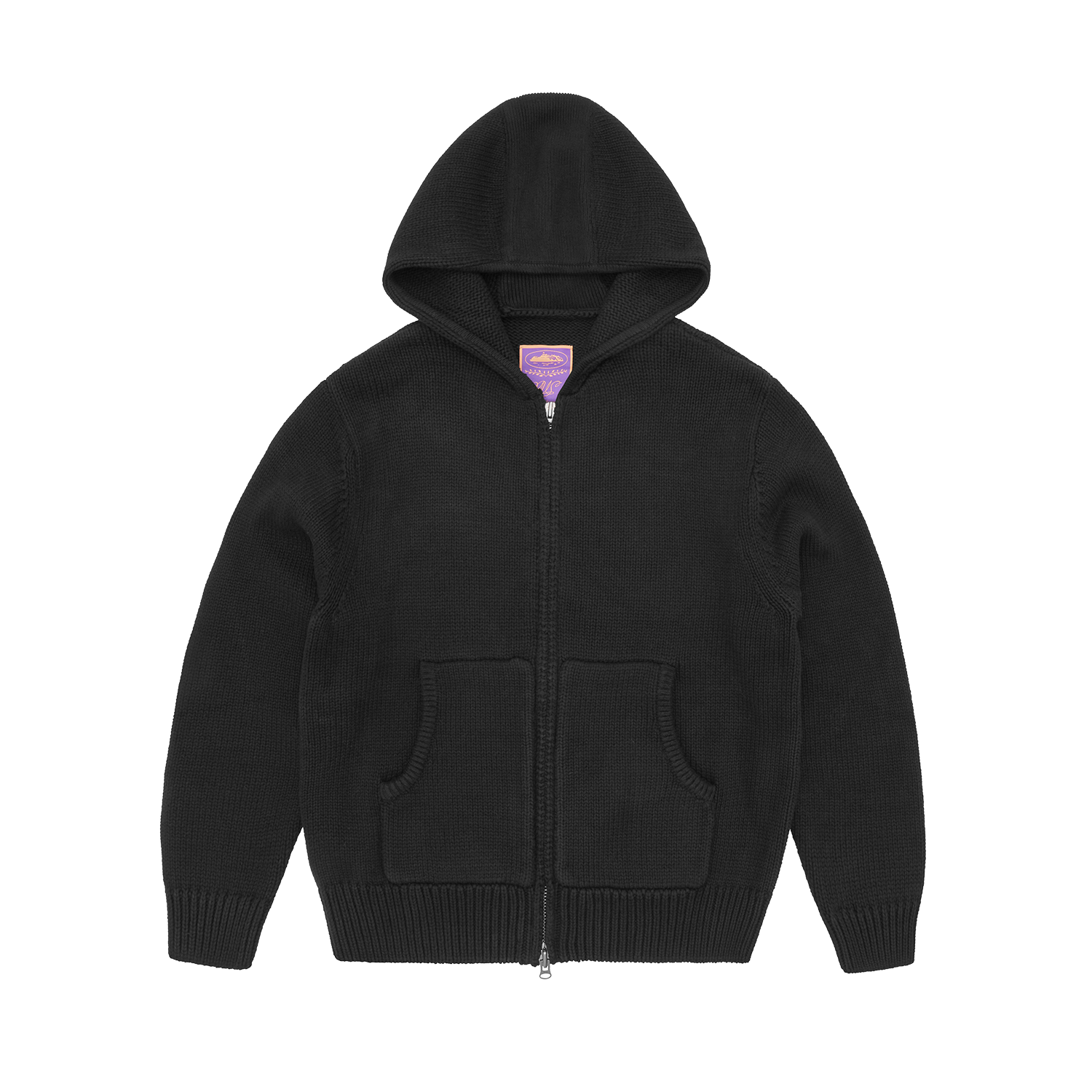 ALCATRAZ HEAVY KNIT ZIP HOODIE [NATURAL]