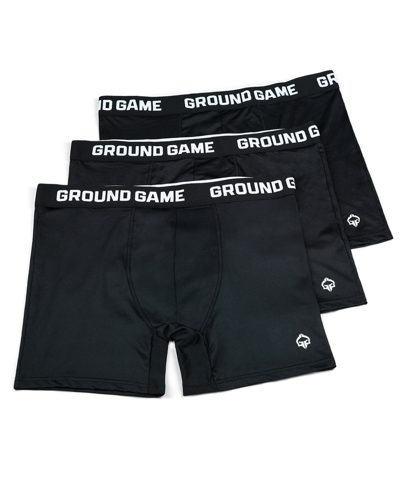 Bokserki męskie Ground Game Sports 3-pak - czarny