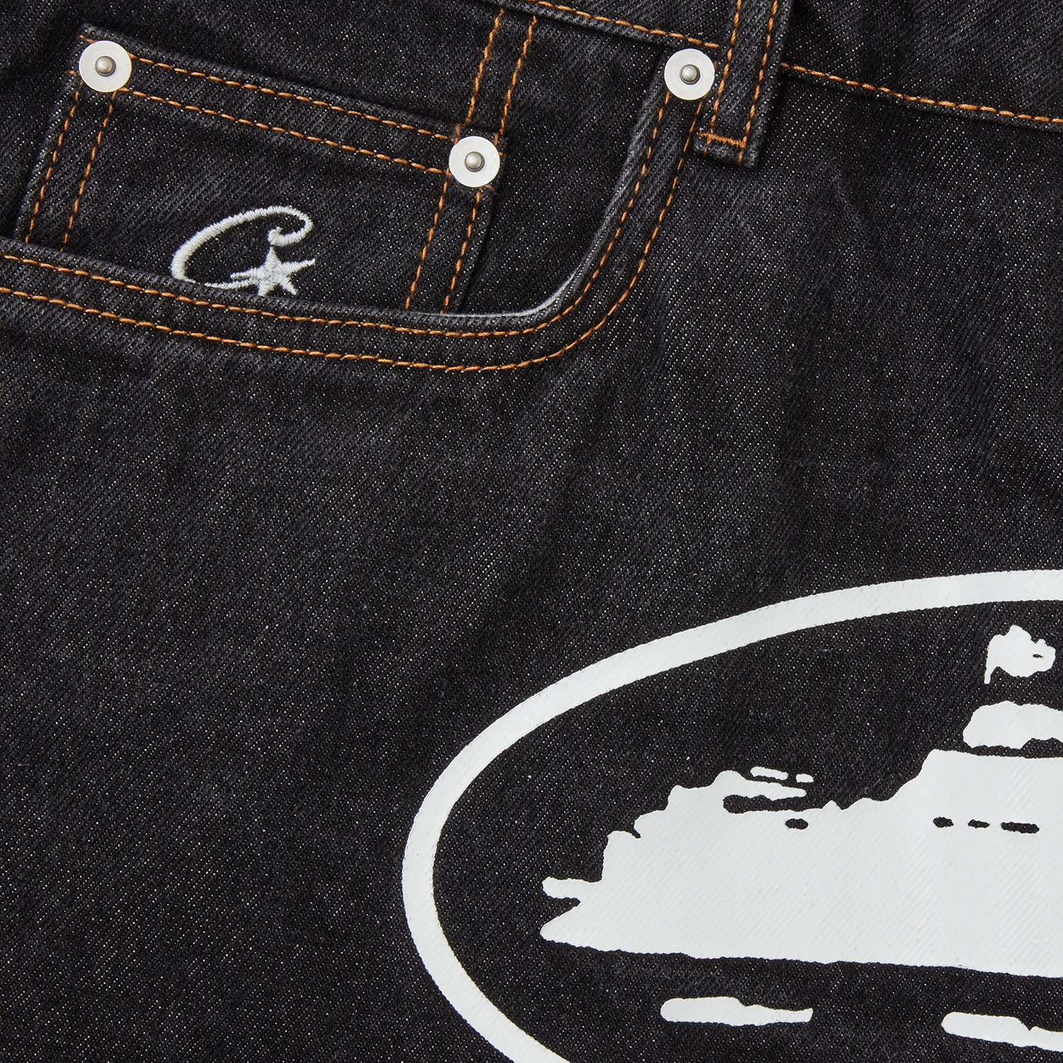 ISLAND BAGGY DENIM SHORT [STONEWASH]