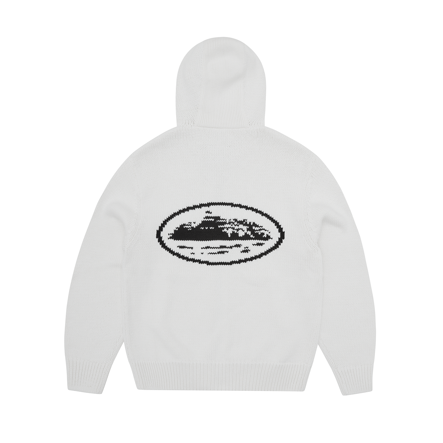 ALCATRAZ HEAVY KNIT ZIP HOODIE [BLACK]