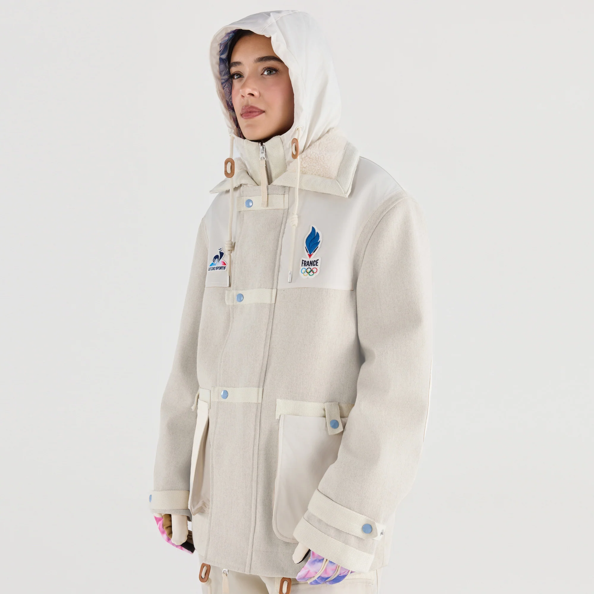 French Olympic TeamUnisex Podium coat with removable hood                MEN'S SIZE GUIDE