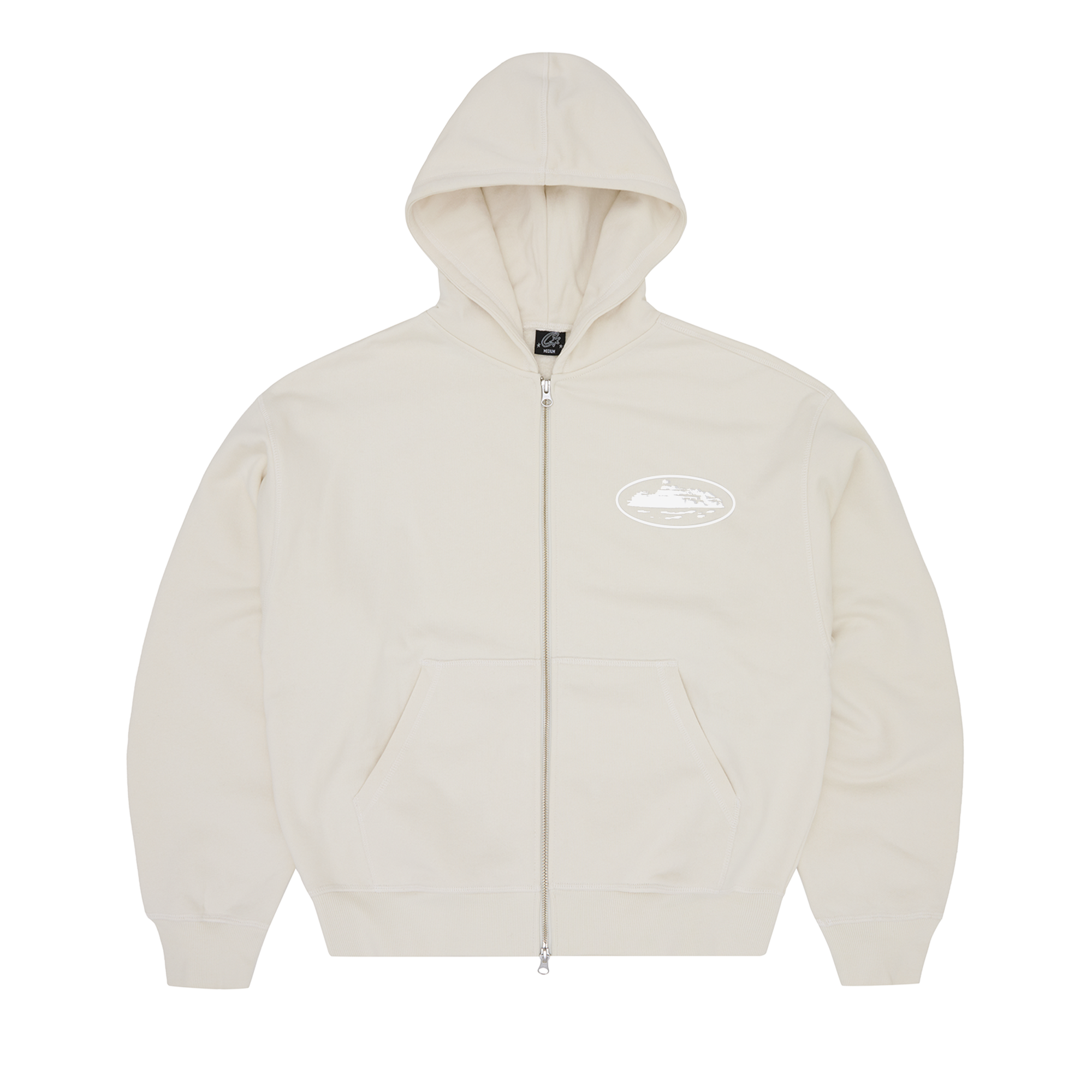 ISLAND PUFF PRINT ZIP HOODIE [OLIVE]