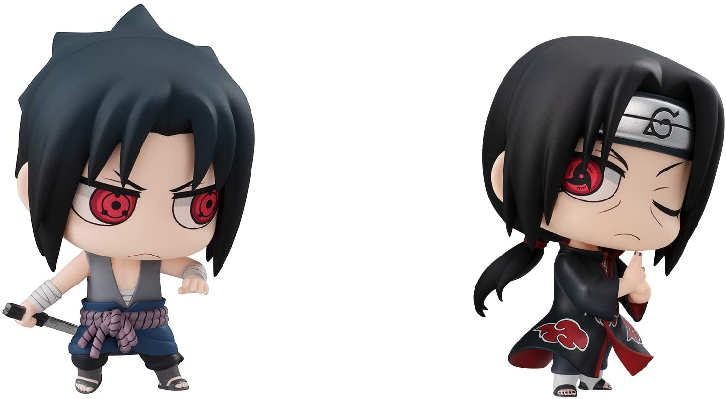 Chimi Mega Buddy Series! NARUTO Shippuden Sasuke Uchiha & Itachi - Brothers Confrontation Set