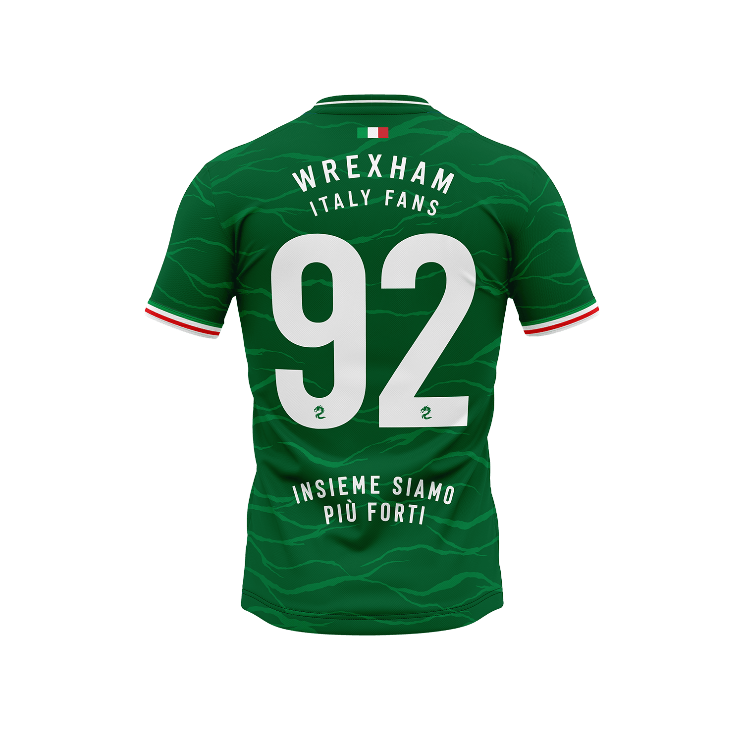 Wresham Italy Fans Custom Jersey — Green