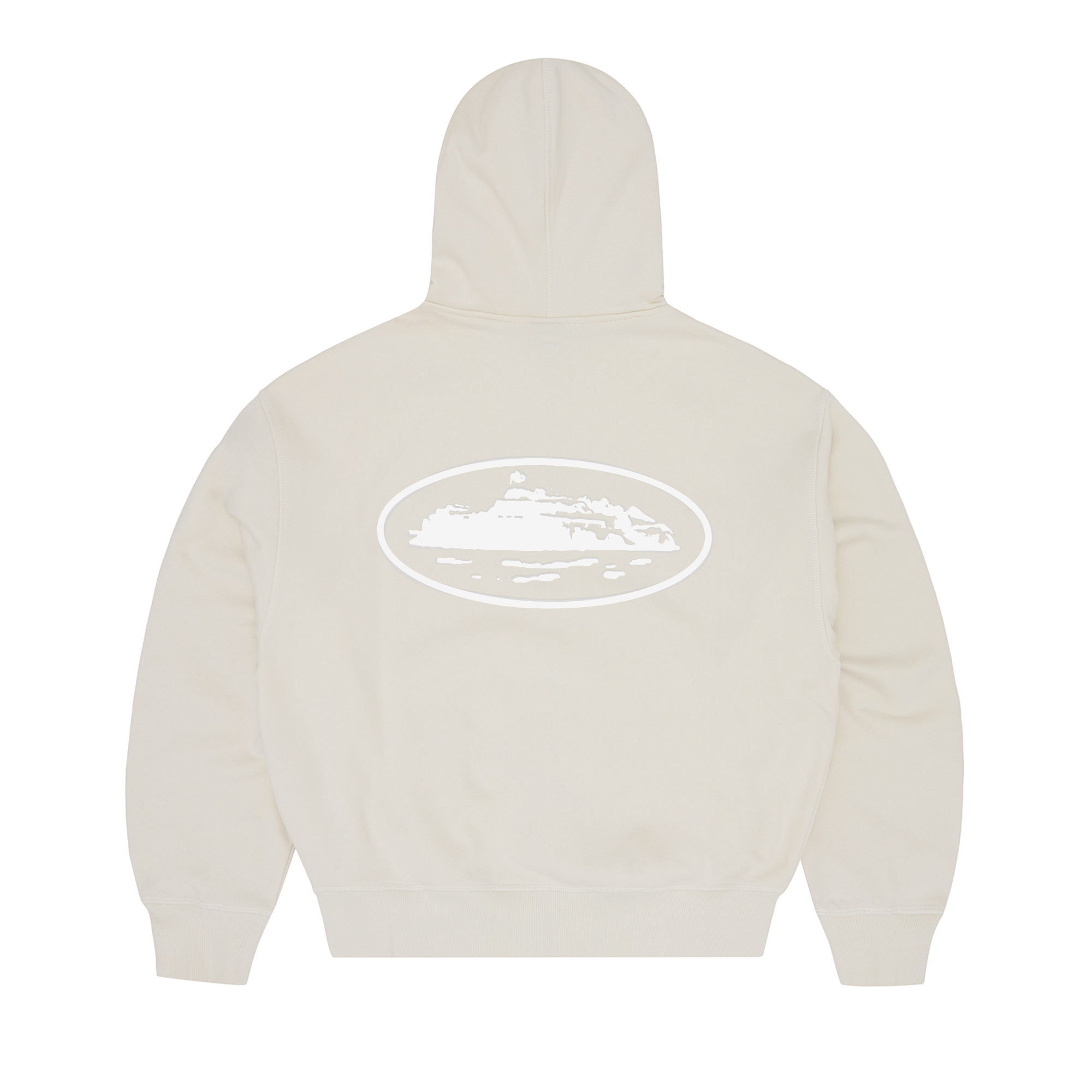 ISLAND PUFF PRINT ZIP HOODIE [OLIVE]